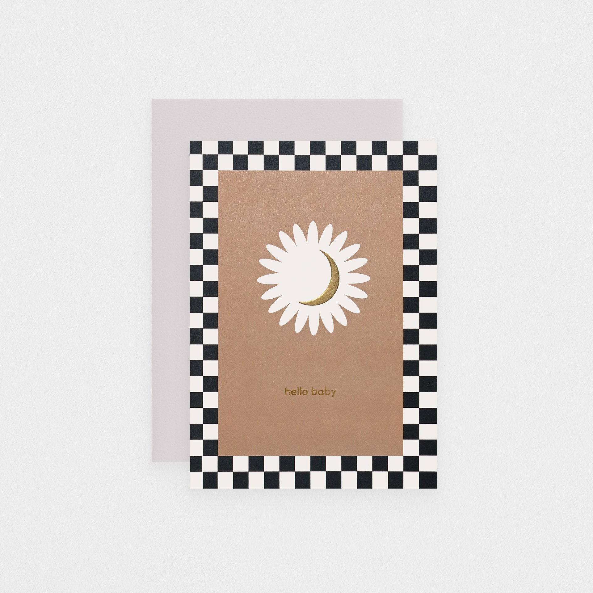 Kinshipped Hello Baby Moon Greeting Card