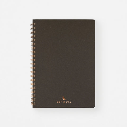Kunisawa Find Ring Note Notebook A5 Or Executive | Grey, White, Charcoal, Blue Mist Or Indigo Charcoal / A5