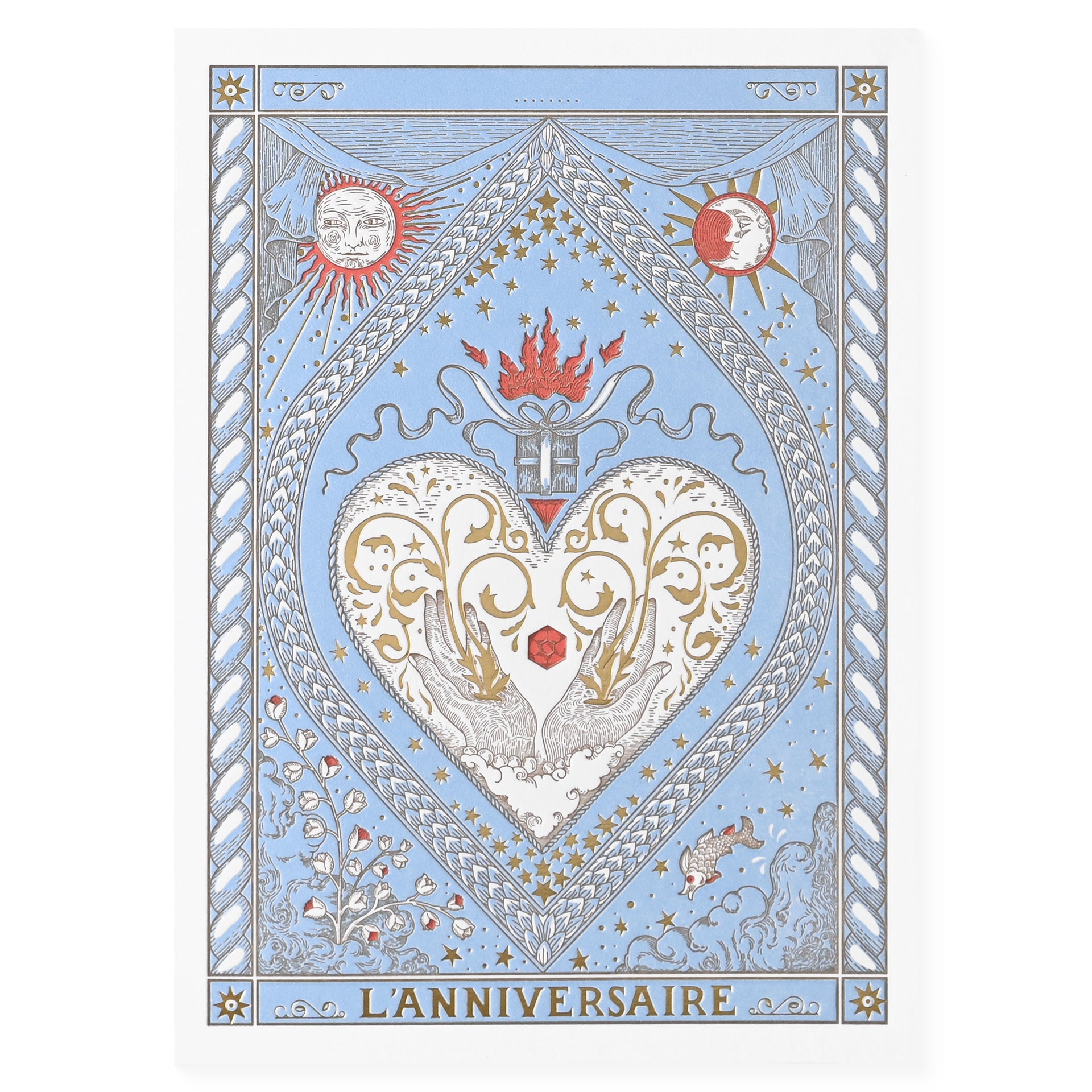 Letterpress De Paris L'Anniversaire (The Birthday) Tarot Birthday Card