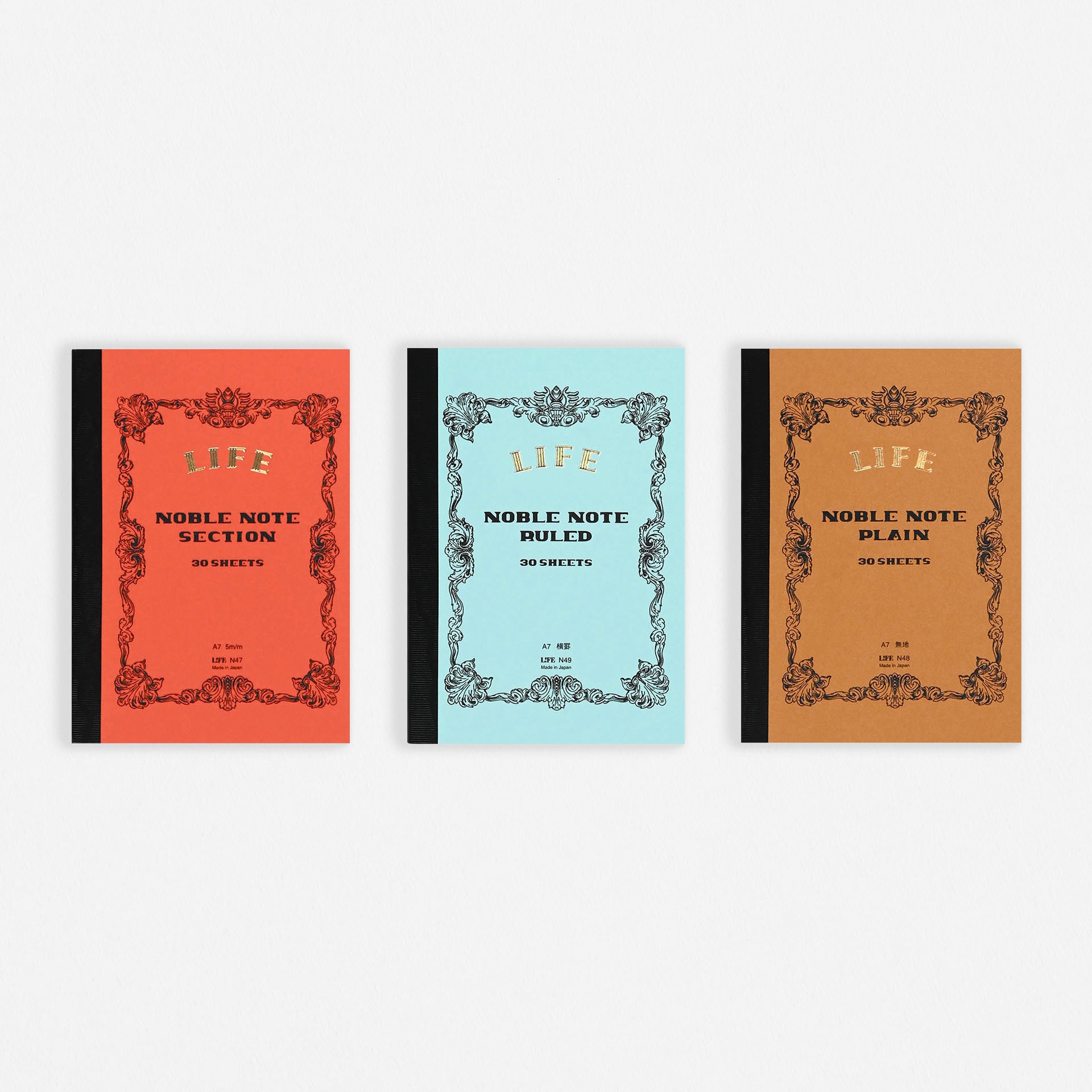 LIFE Stationery Noble Note Mini Notebook | Section, Ruled Or Plain