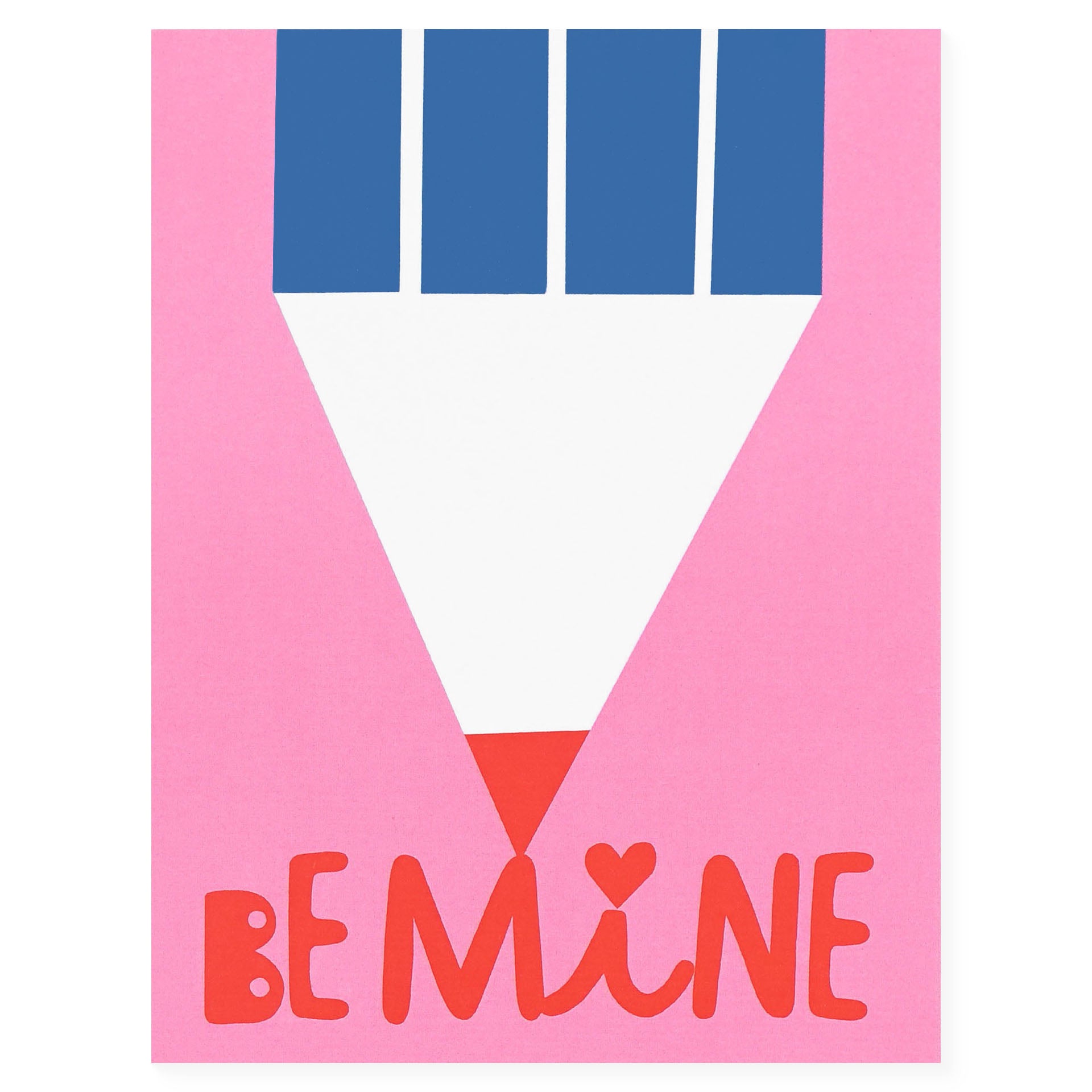 Lisa Congdon Be Mine Valentine's Day Card