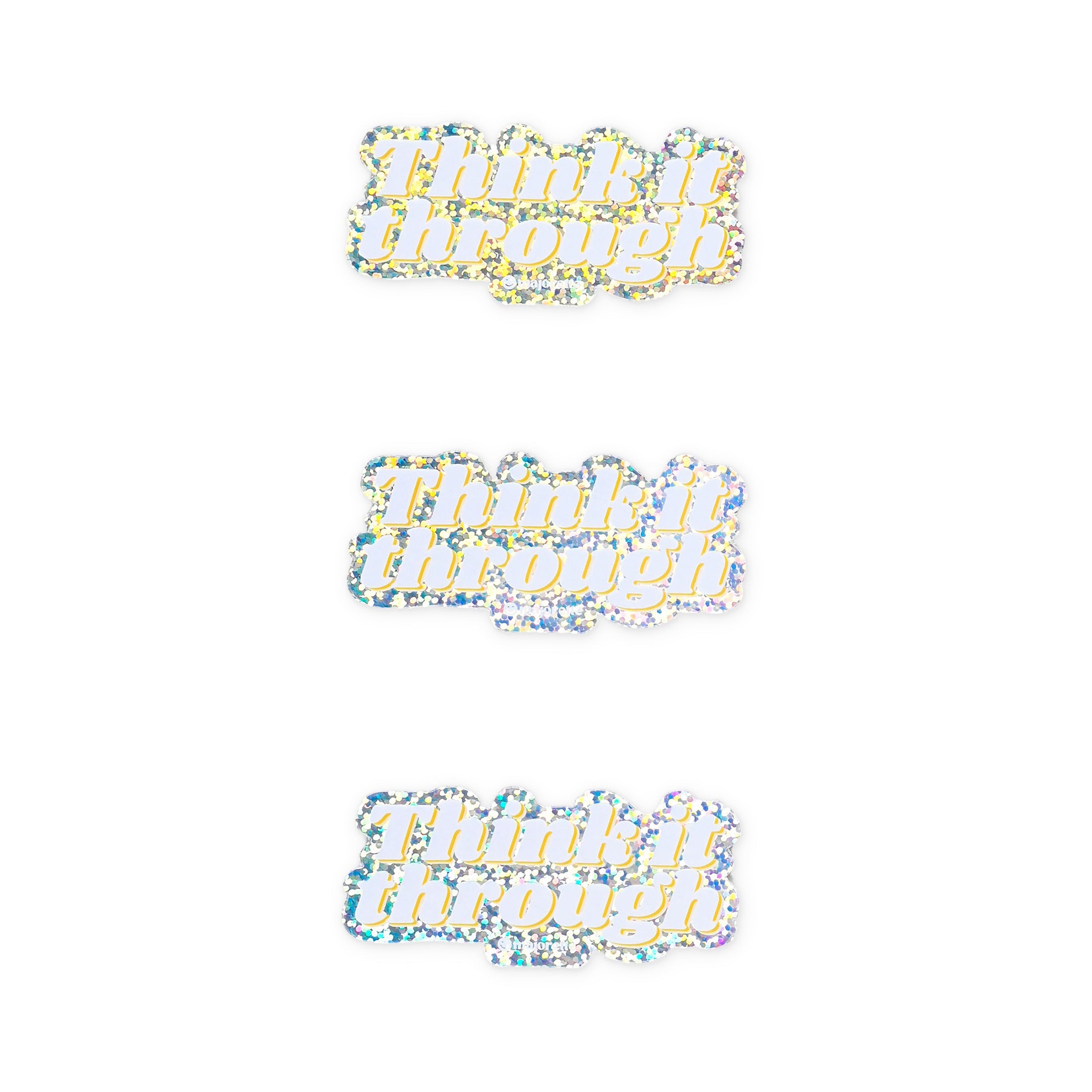 Majorette Think It Through Holographic Sticker