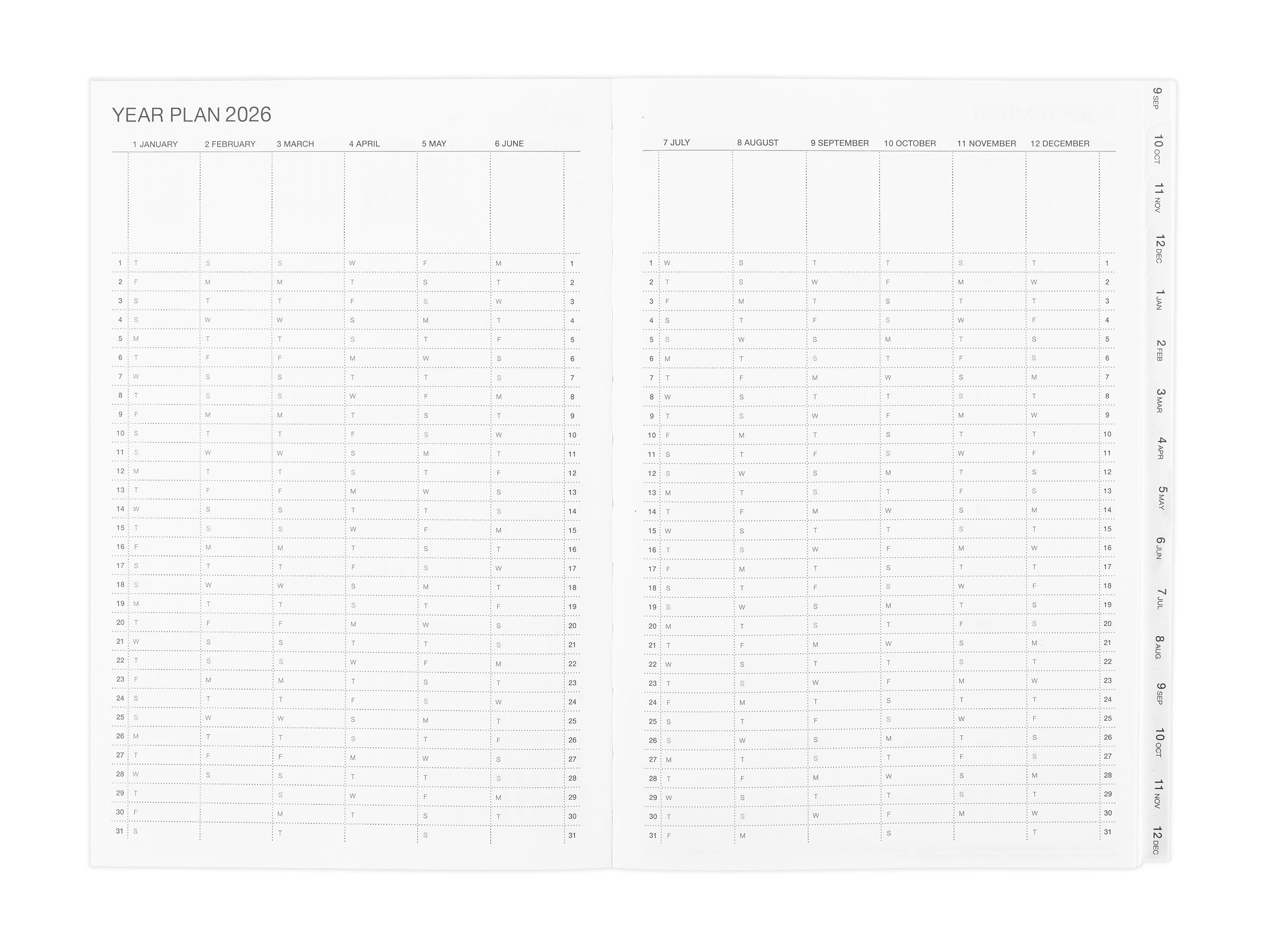 Mark's Gradient 2025-2026 16 Month Monthly/Weekly Planner A5