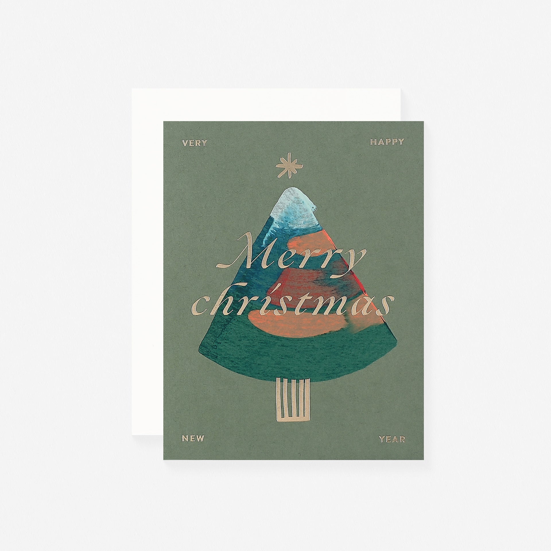 Moglea Moglea Merry Tree Hand-Painted Christmas Cards Boxed
