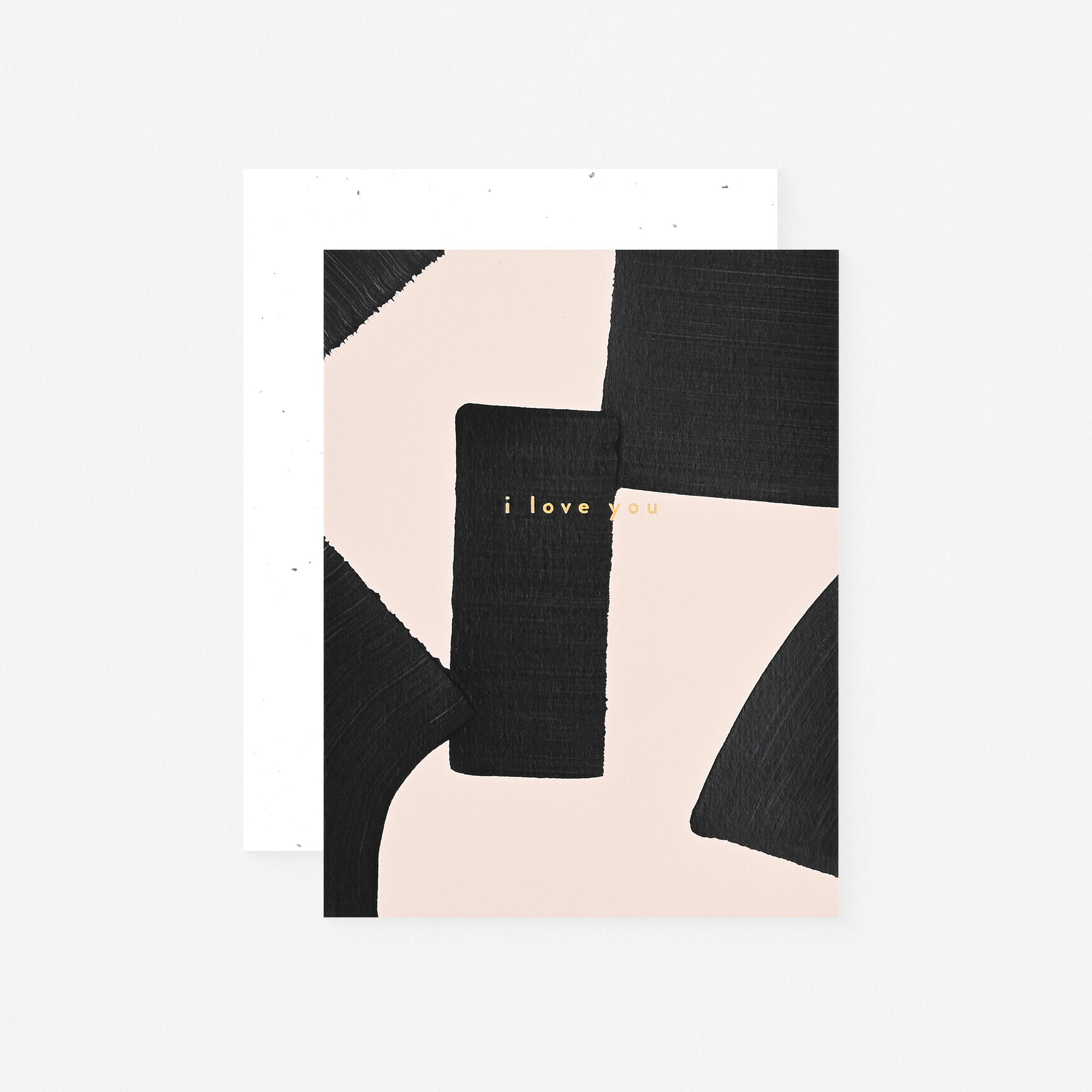 Moglea Love Noir Hand-Painted Greeting Card
