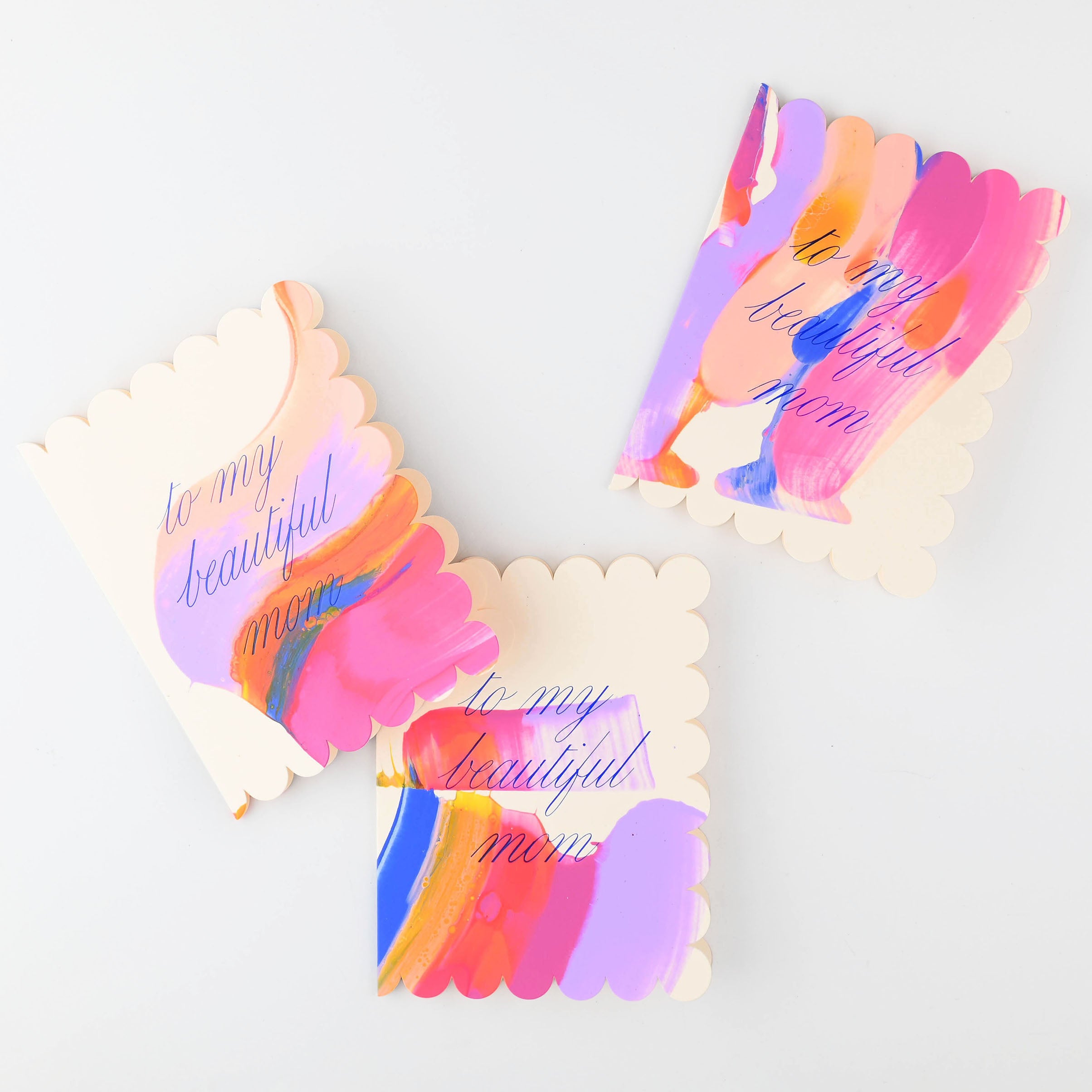 Moglea Plumeria Hand-Painted Mother's Day Card