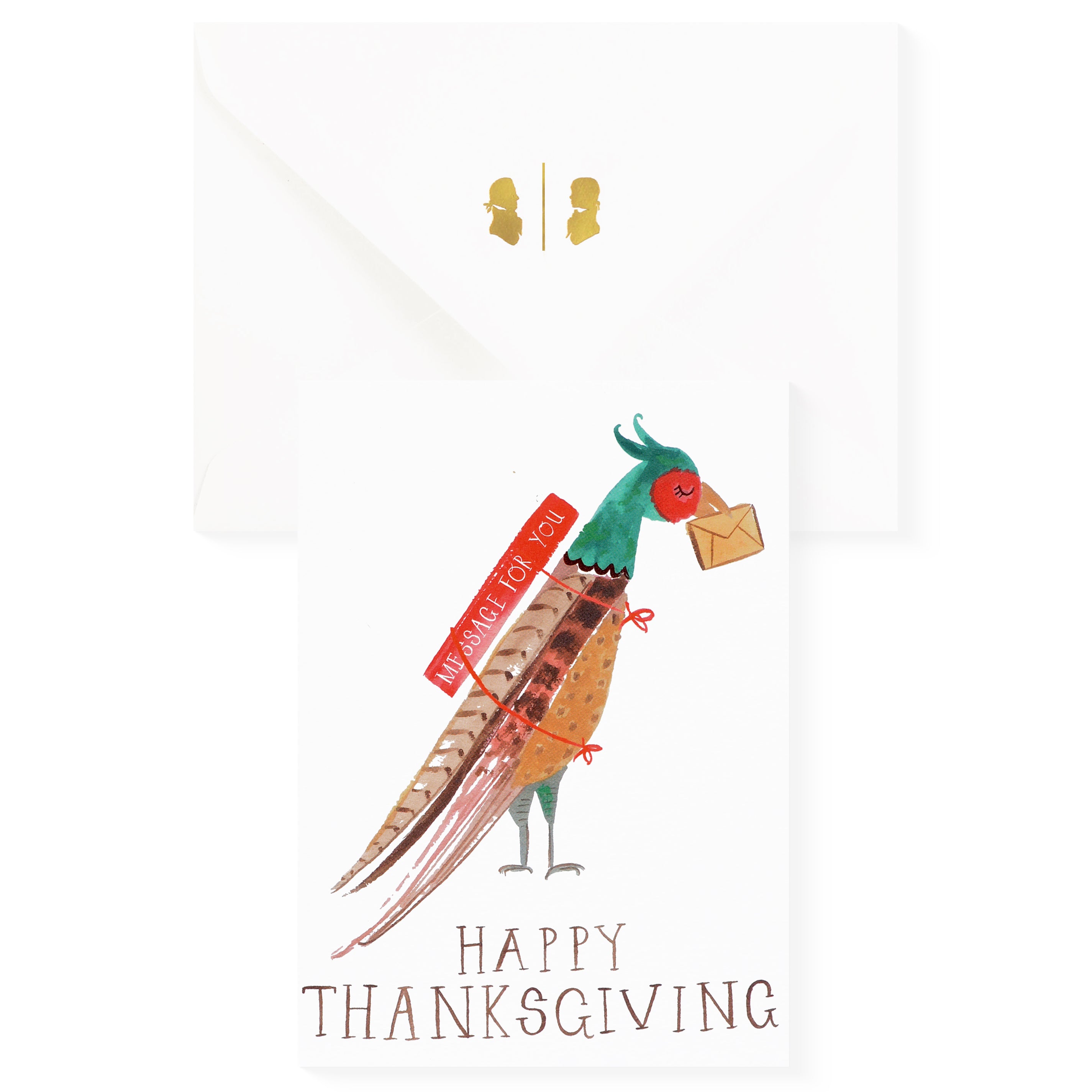 Mr. Boddington's Studio Pheasant At The Door Thanksgiving Card