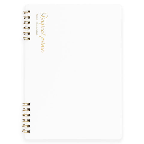 Nakabayashi Logical Prime Notebook Ring Binding Special Edition White Blank | 4 Sizes 