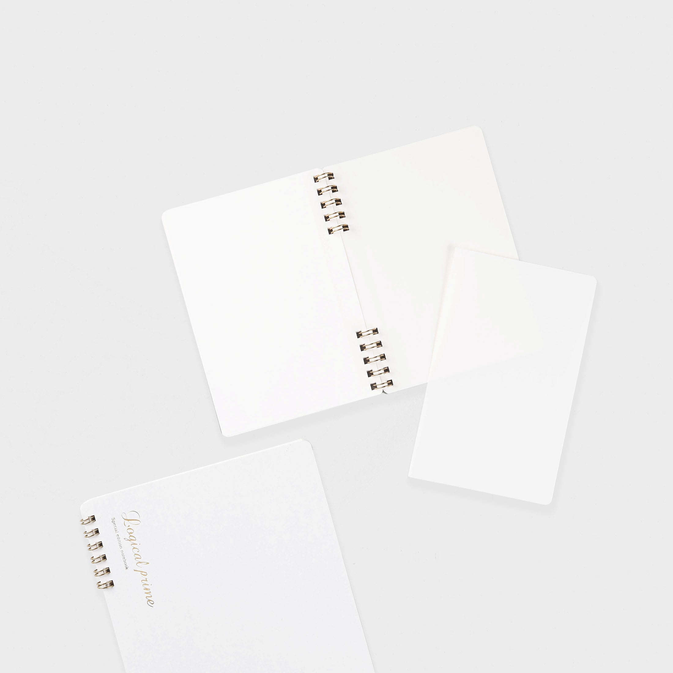 Nakabayashi Logical Prime Notebook Ring Binding Special Edition White Blank | 4 Sizes