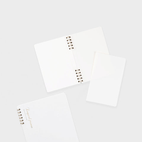 Nakabayashi Logical Prime Notebook Ring Binding Special Edition White Blank | 4 Sizes 