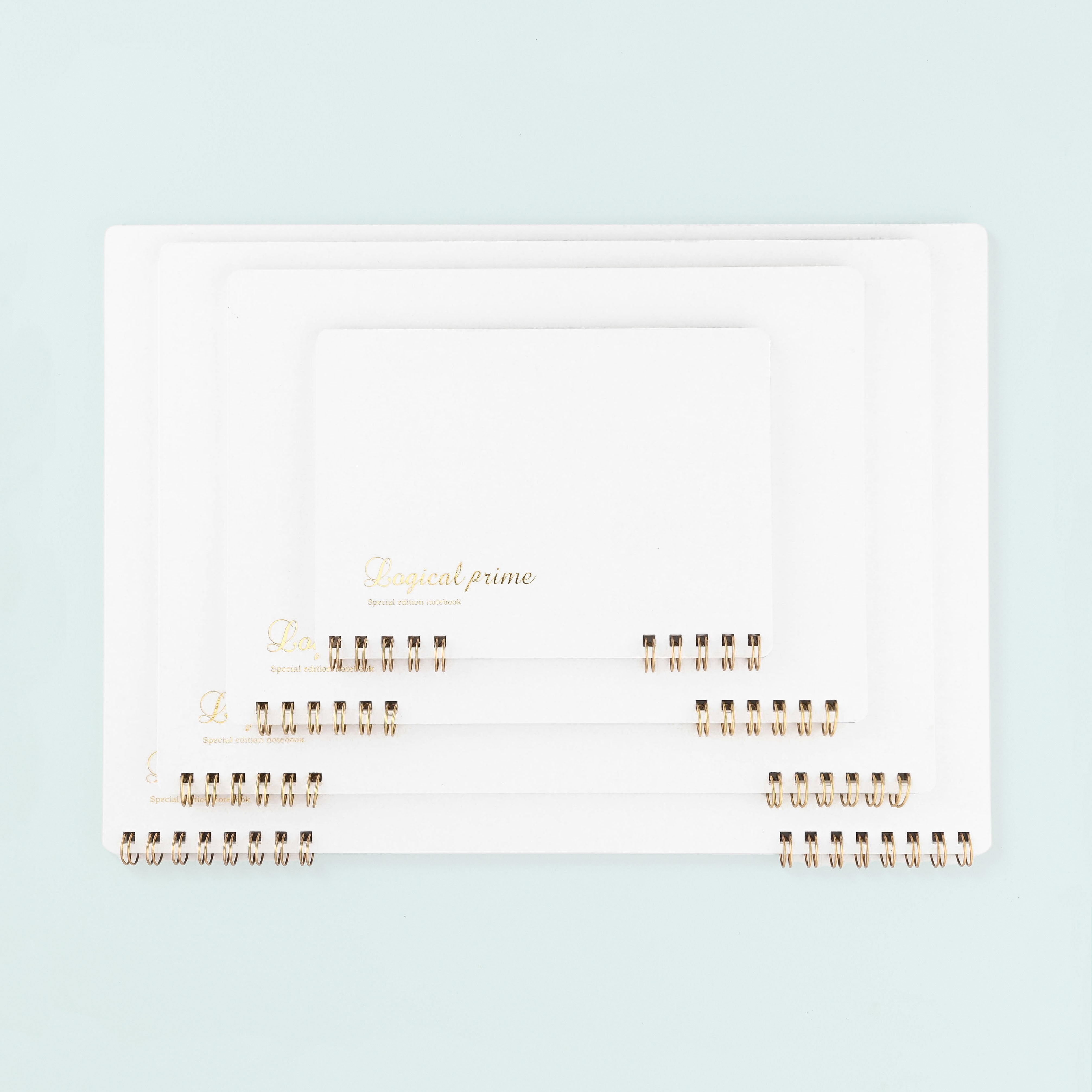 Nakabayashi Logical Prime Notebook Ring Binding Special Edition White Blank | 4 Sizes