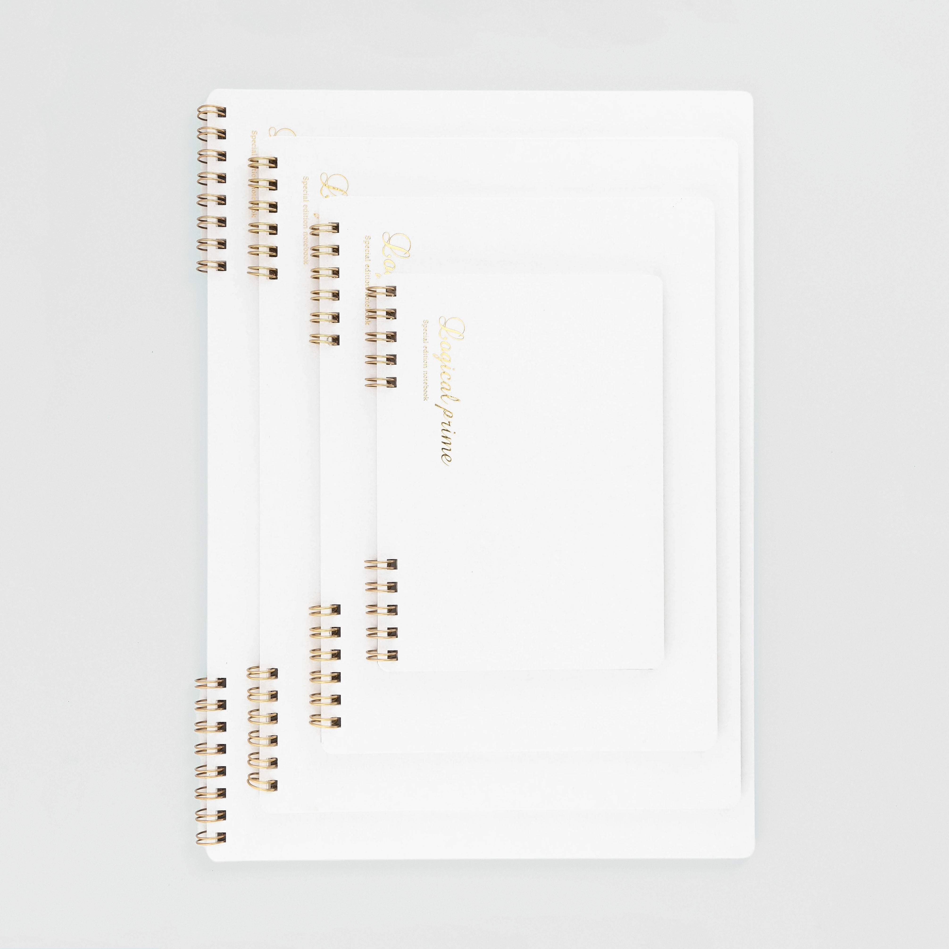 Nakabayashi Logical Prime Notebook Ring Binding Special Edition White Blank | 4 Sizes