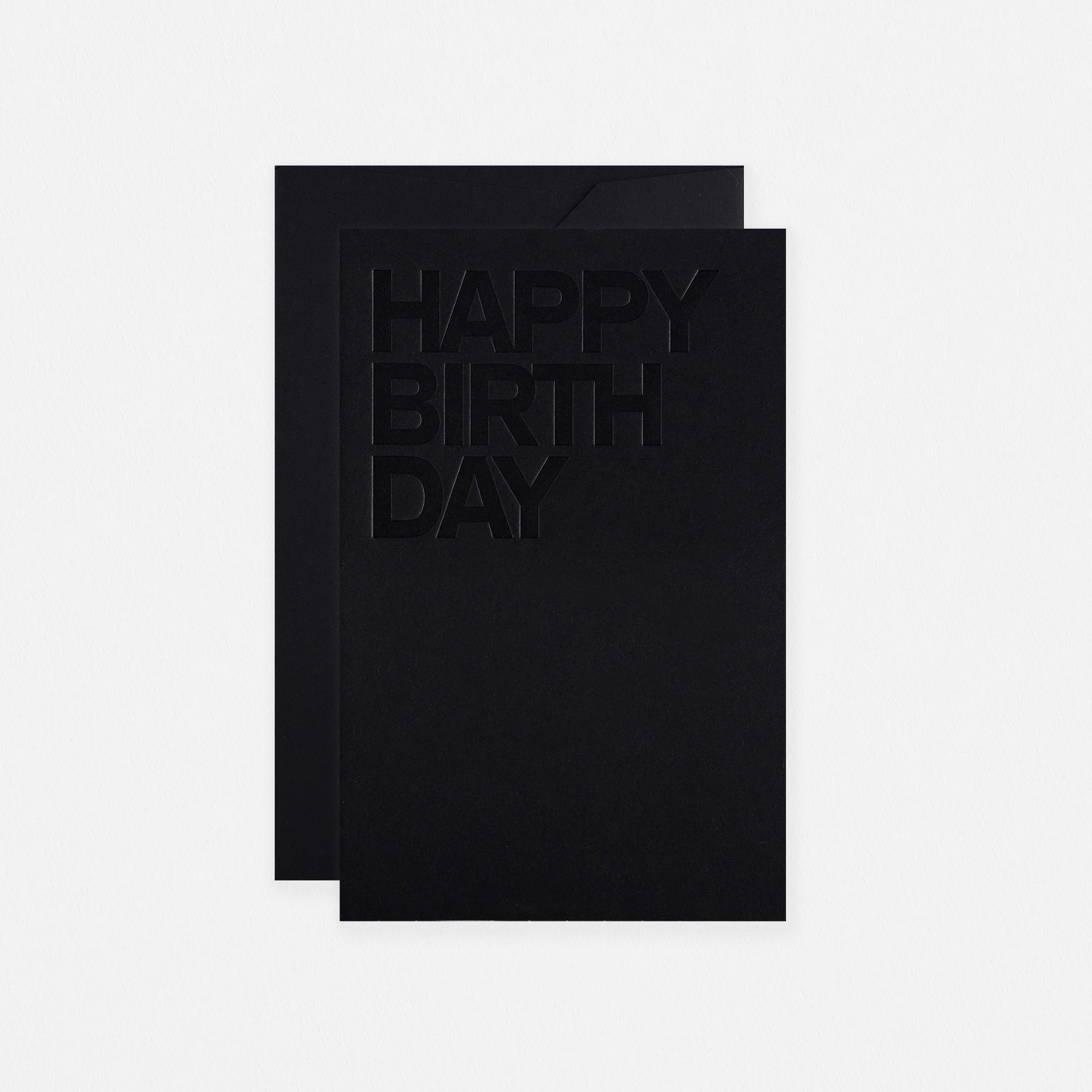 Noat Black Birthday Card