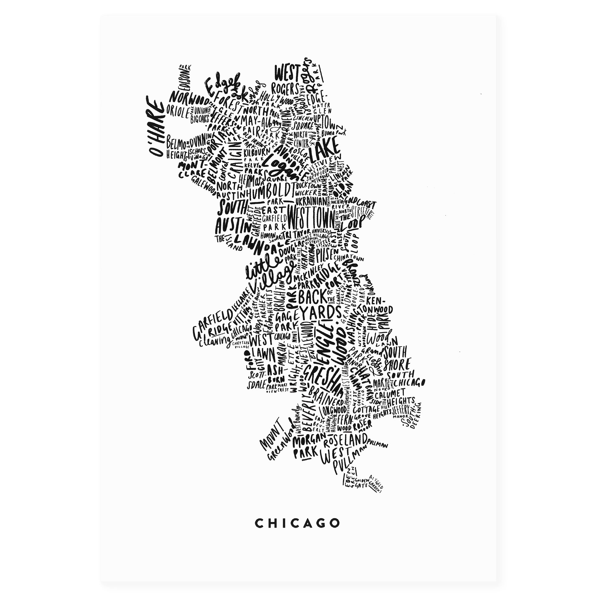 Old English Company Chicago City Greeting Card