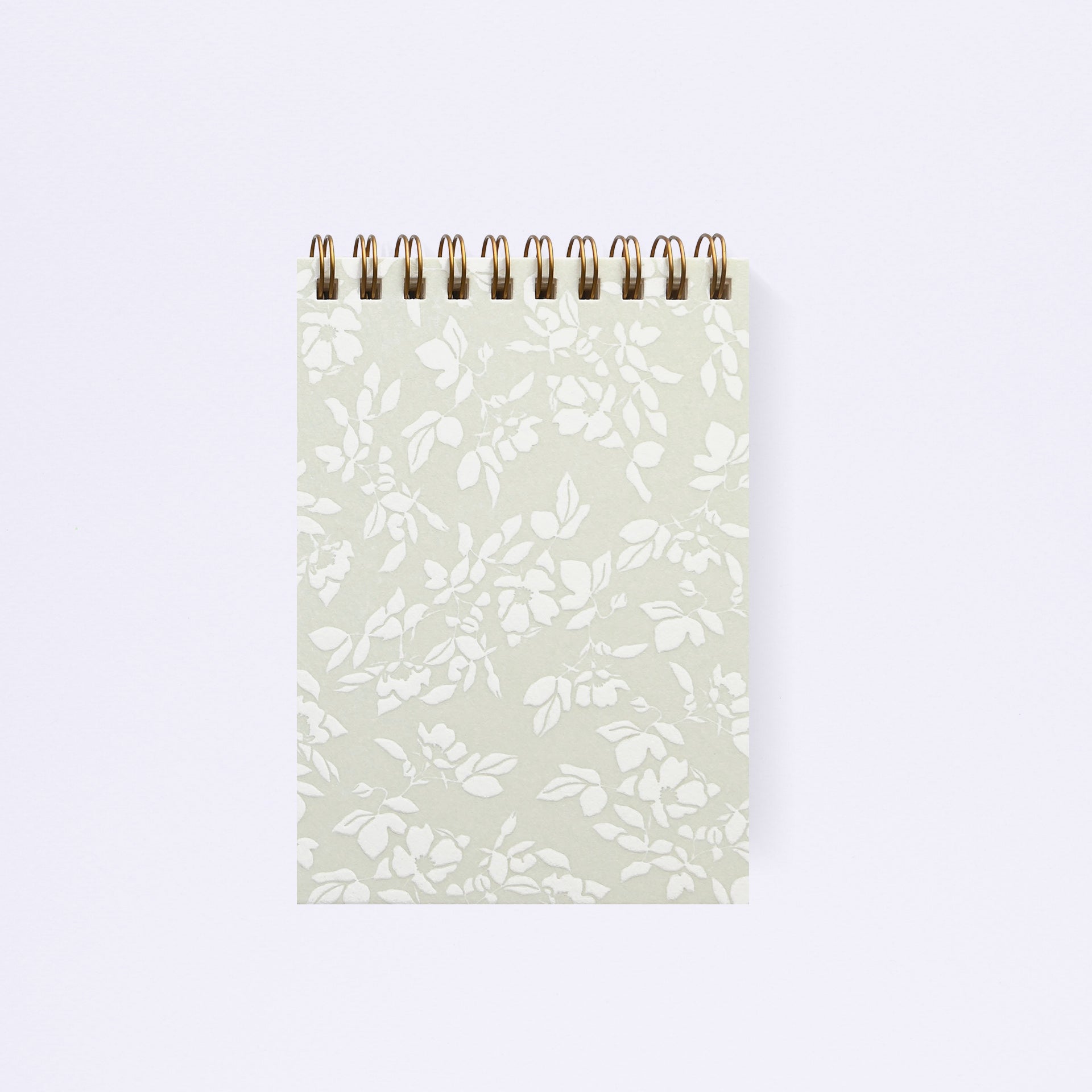 Papel & Co. Floral Letterpress Mini Notebook | Sage Green Or Lilac Sage Green