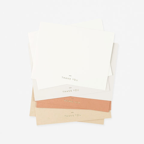 Ombre Terracotta Flat Thank You Cards