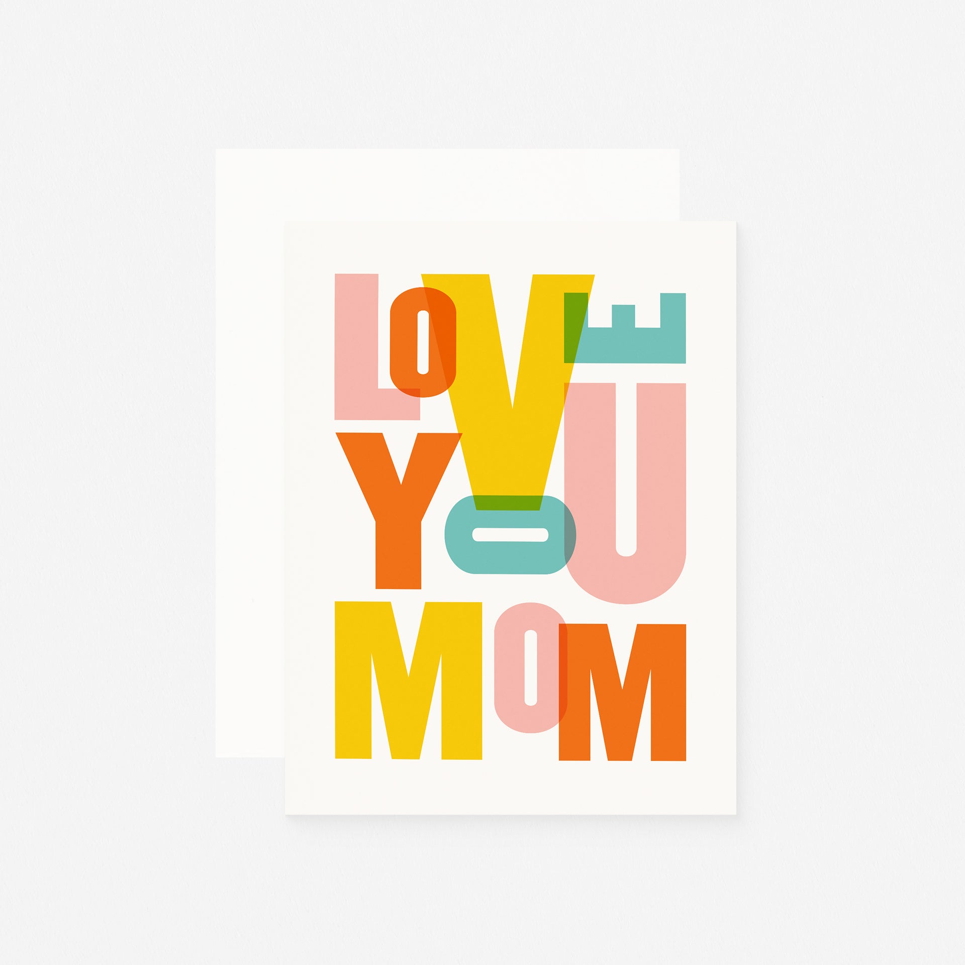 paper&stuff Love You Mom Mother's Day Card