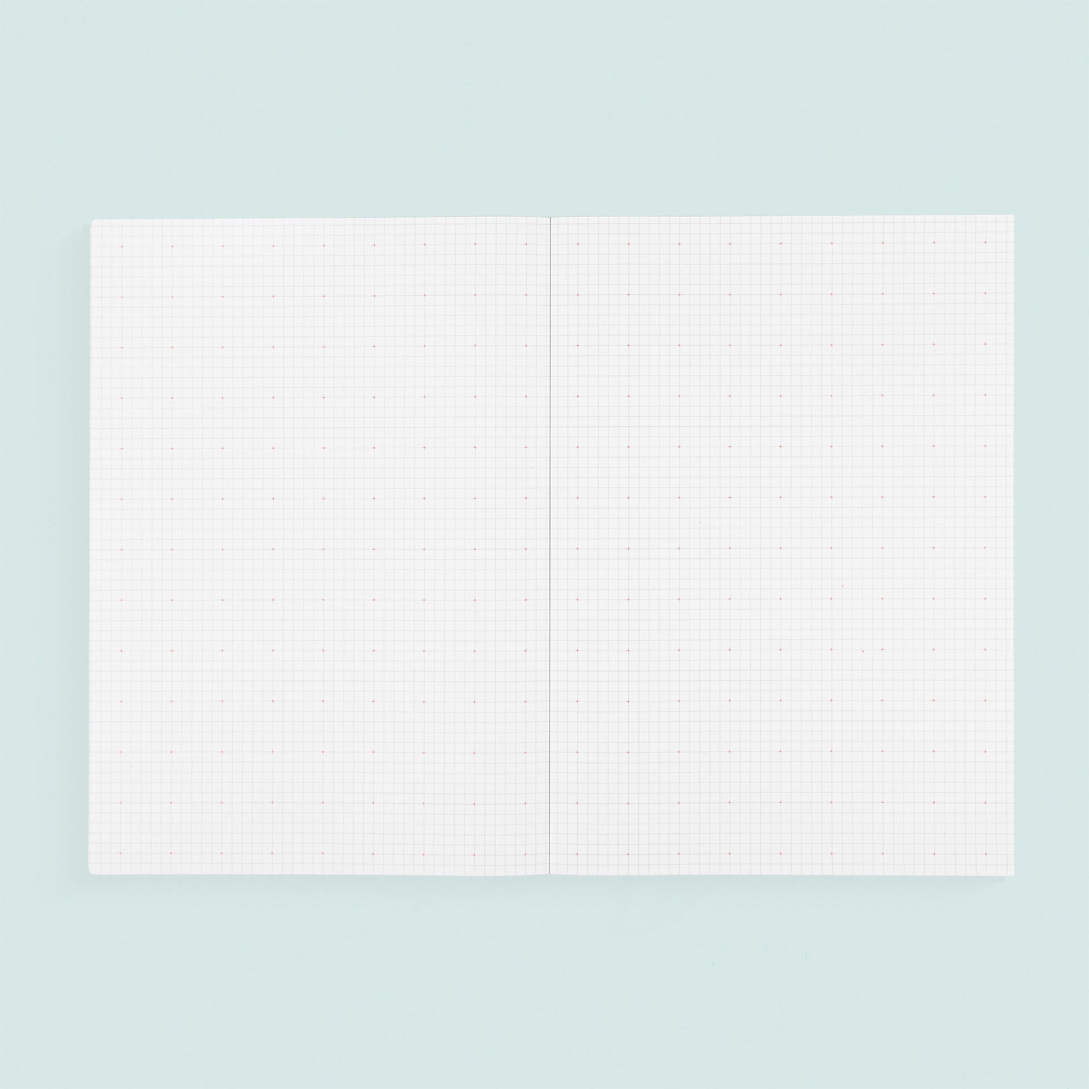 Paperways Large Notebook Cross Grid Crimson Red