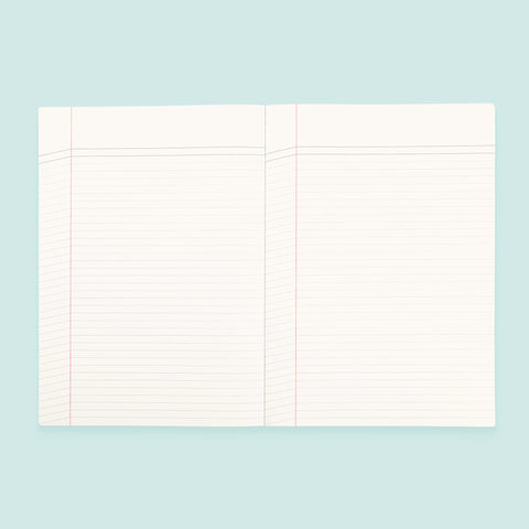 Paperways Large Notebook Ruled & Folded Skyblue 