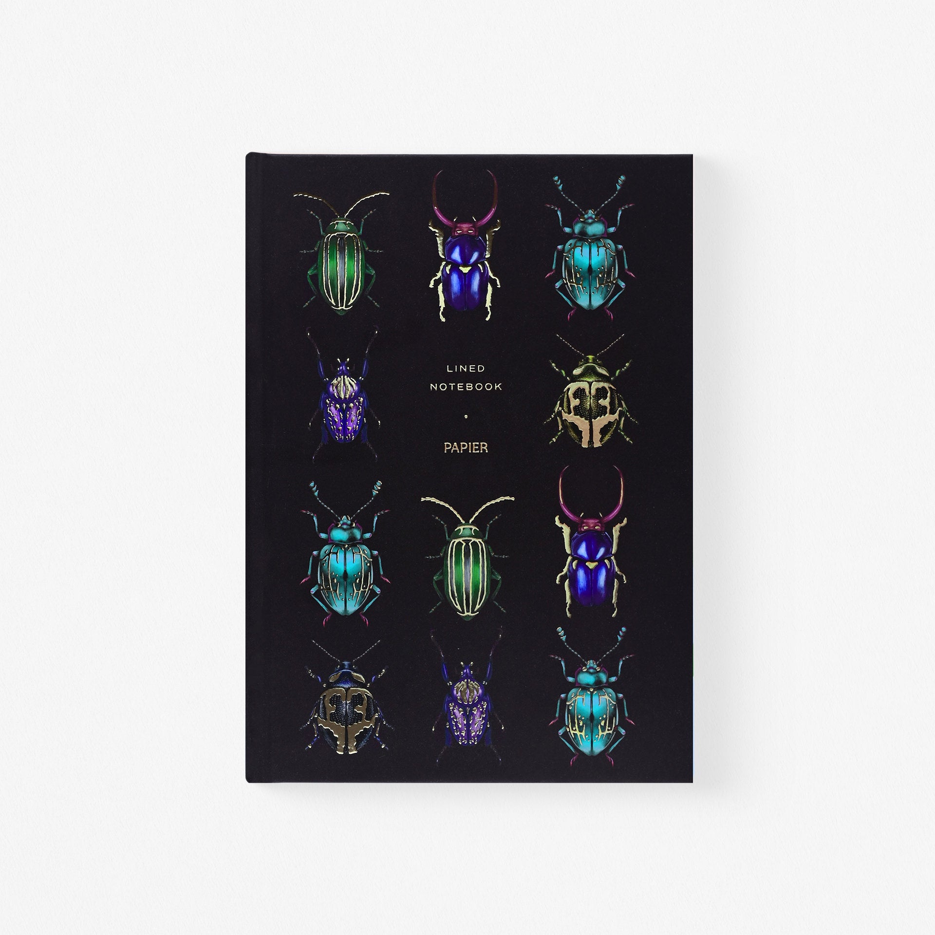 Papier Beetles Notebook Lined