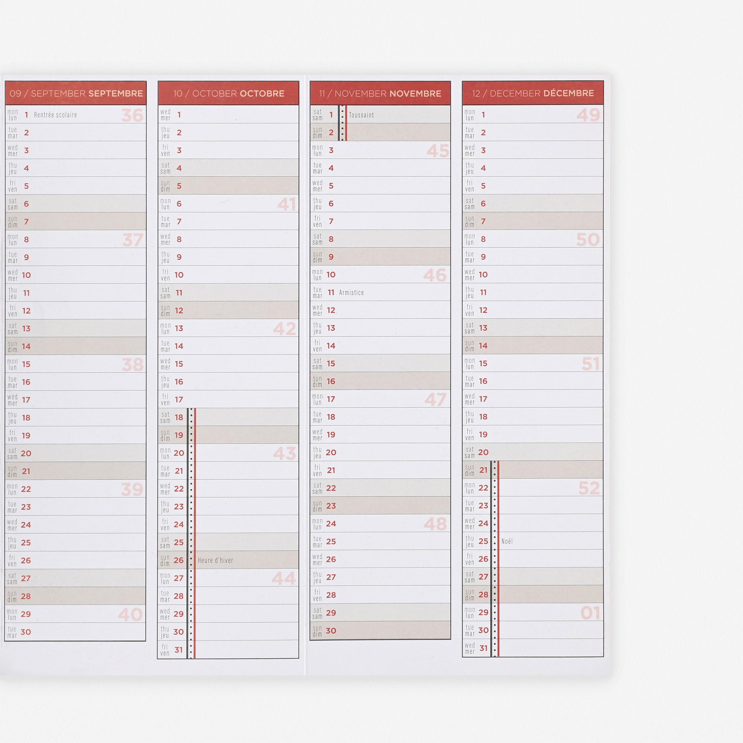 Papier Tigre 2025 Le Visionnaire Calendar Lava