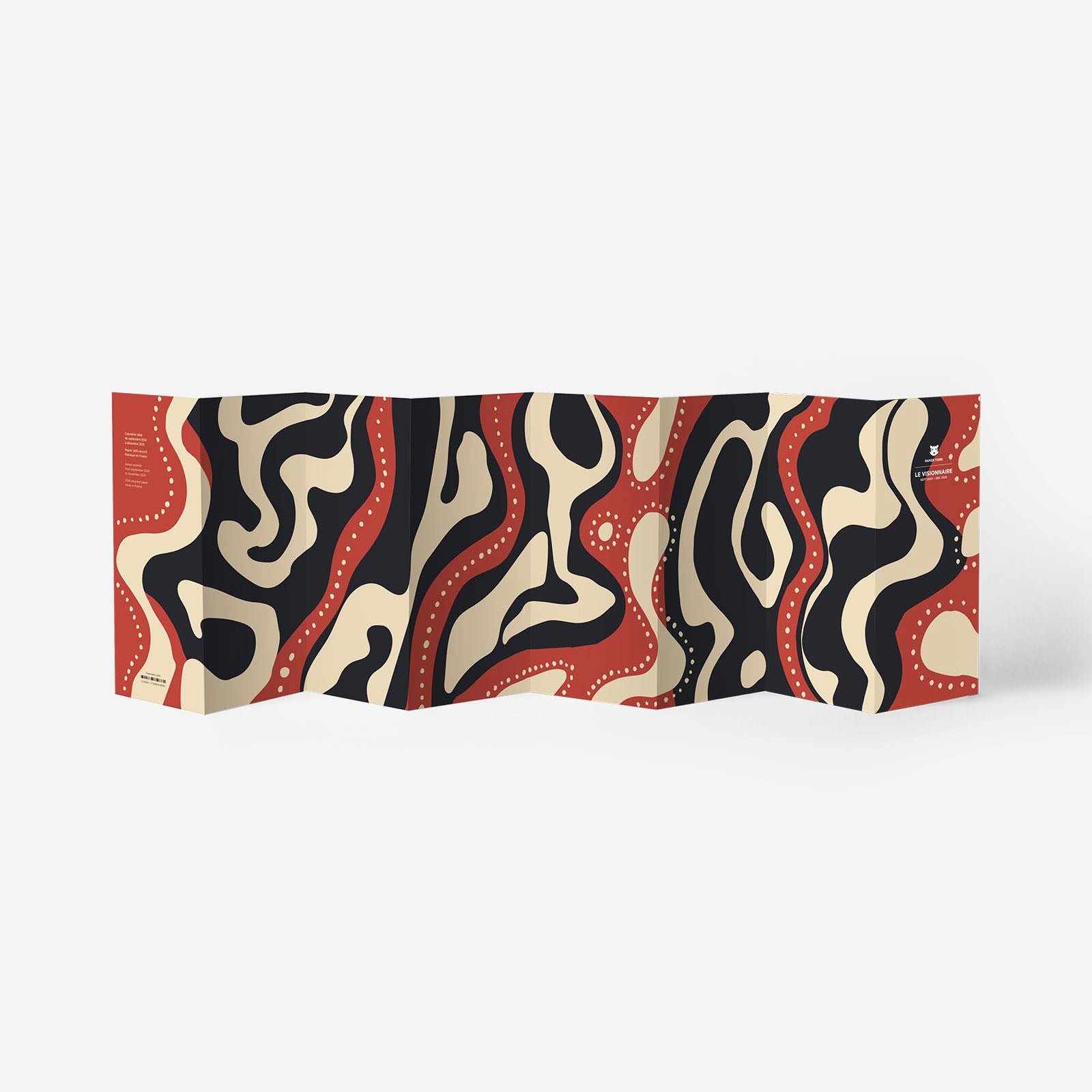 Papier Tigre 2025 Le Visionnaire Calendar Lava