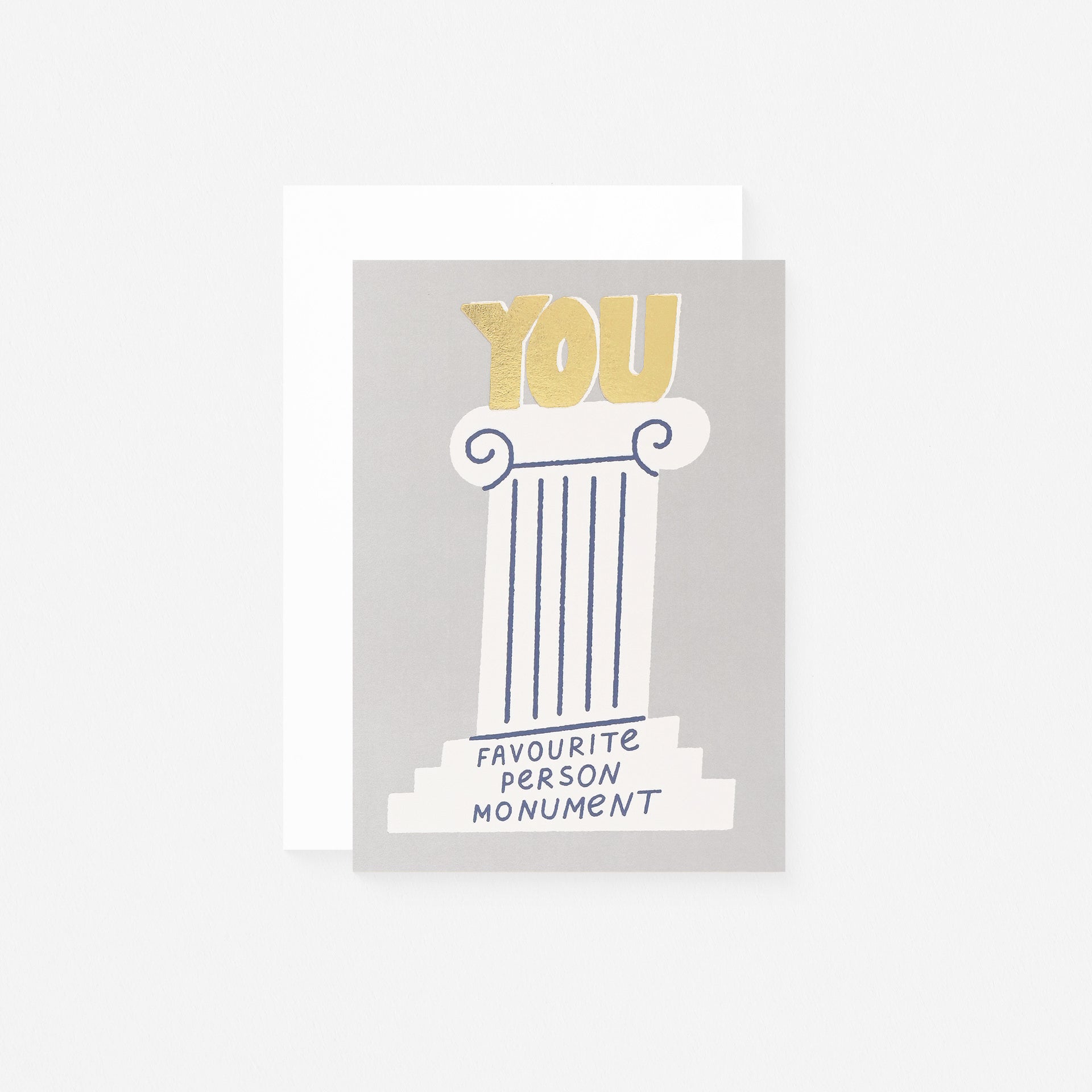 Wrap Favourite Person Monument Greeting Card