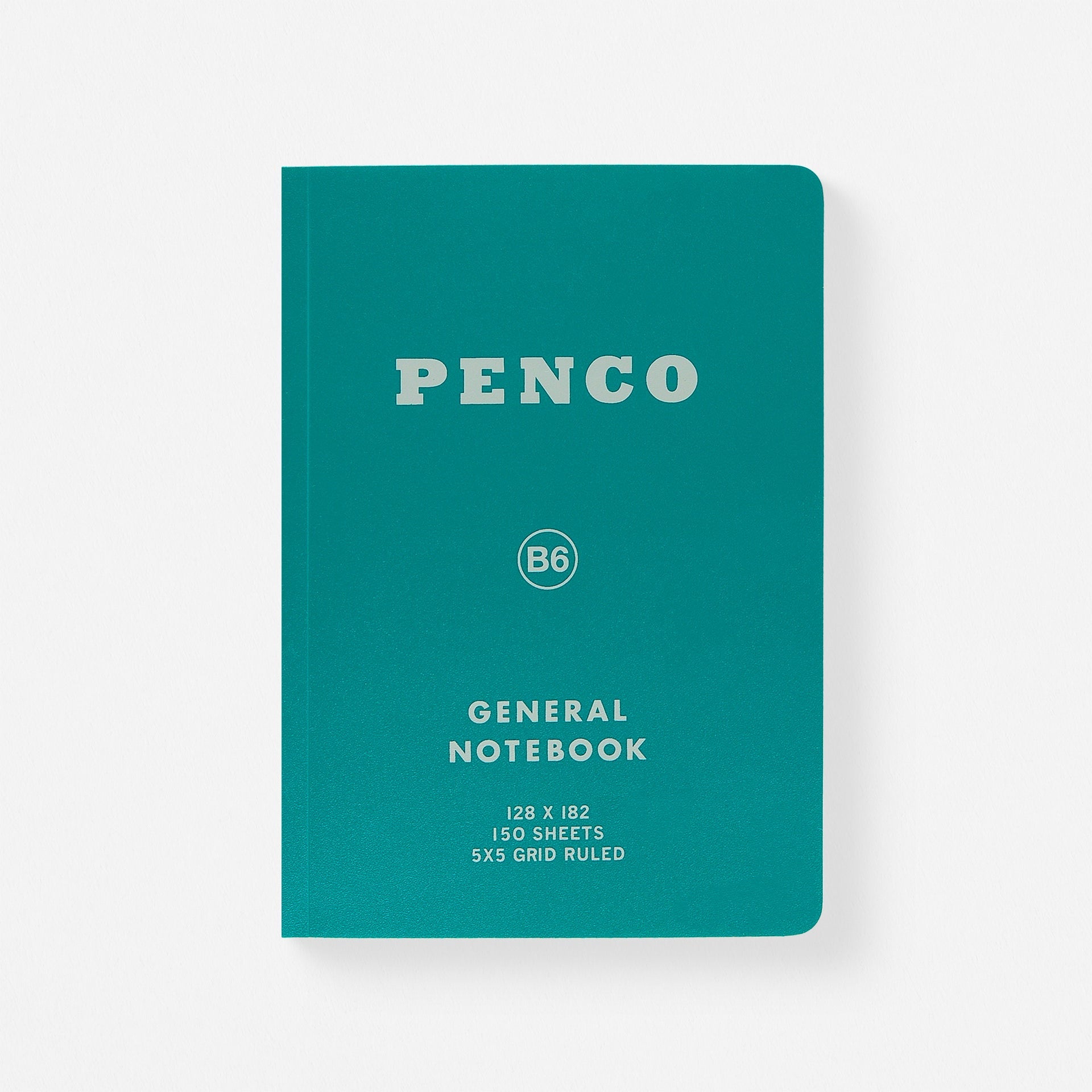 Hightide Hightide Penco General Notebook Grid B6 | 5 Colors Green
