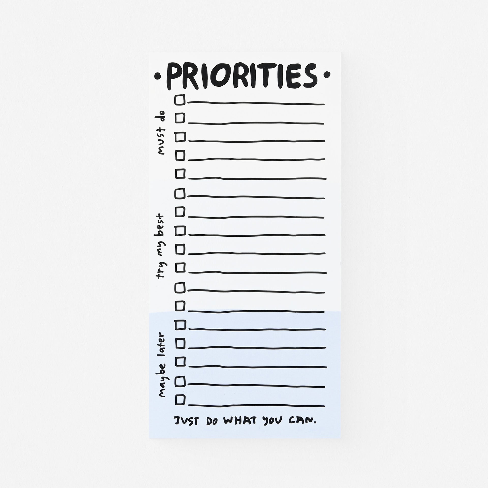 People I've Loved Priorities Notepad