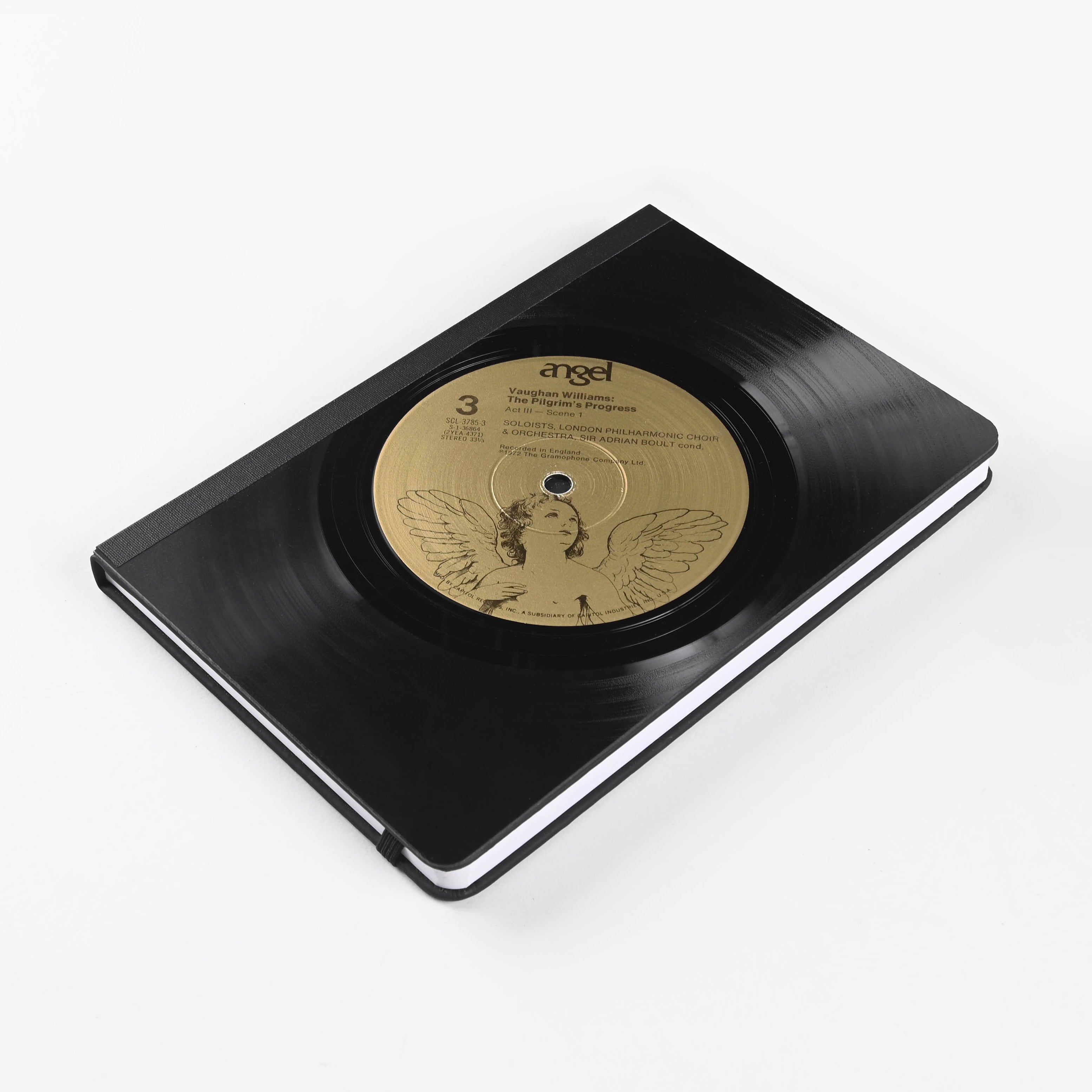 Vinylux Vintage Vinyl LP Record Journal Lined | Various Albums "The Pilgrim's Progress" ~ Vaughan Williams/London Philharmonic Choir & Orchestra (1972)
