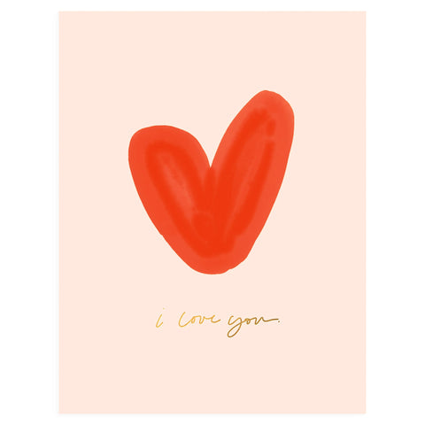 Ramona & Ruth I Love You Heart Greeting Card 