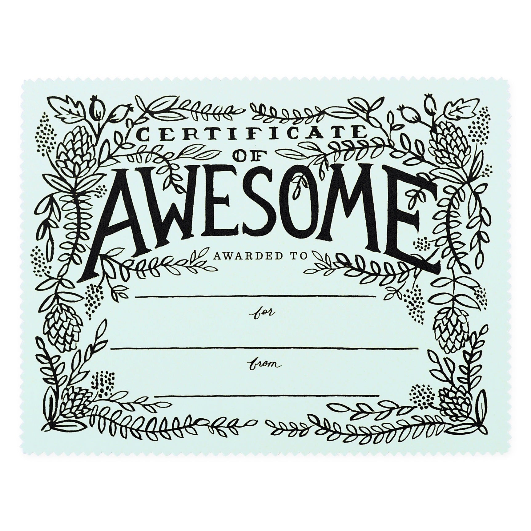 Rifle Paper Co. Certificate of Awesome Greeting Card