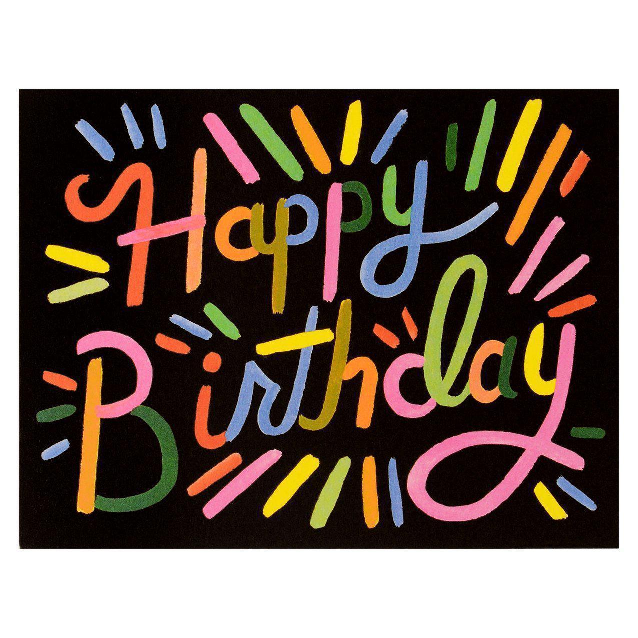 Rifle Paper Co. Fireworks Birthday Card
