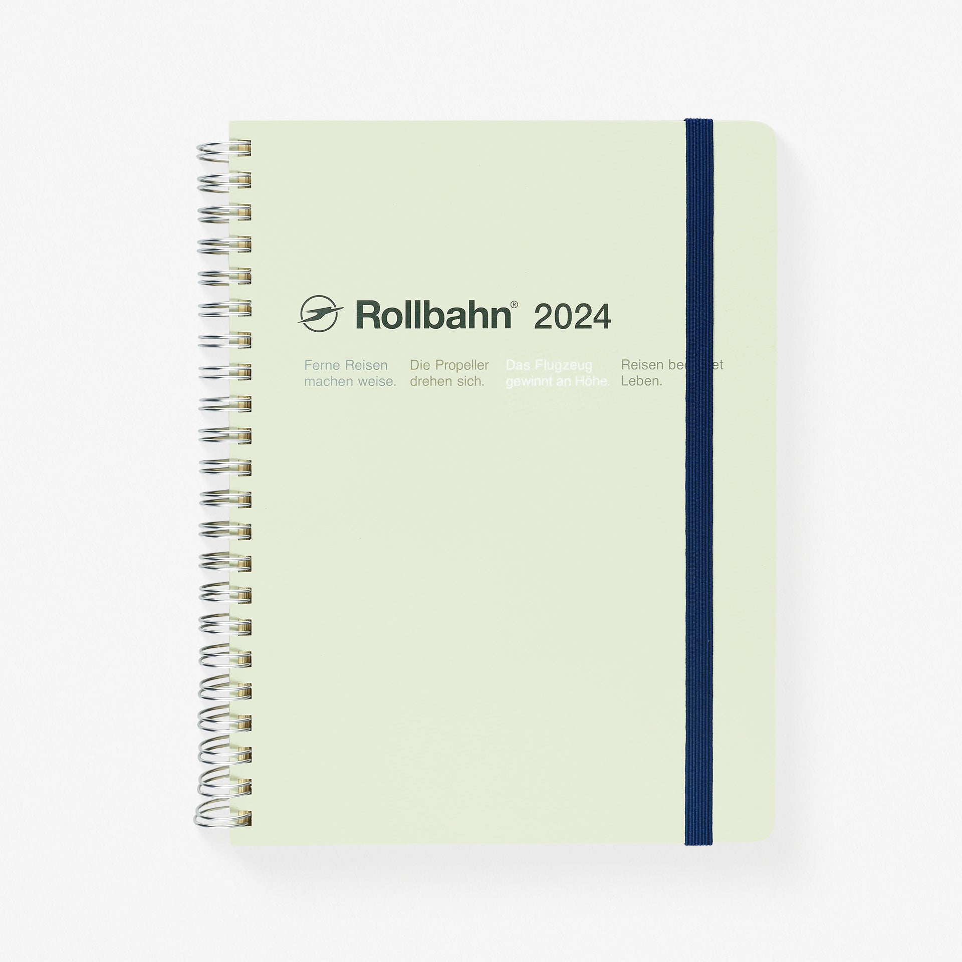 Delfonics Rollbahn 2024 Monthly Planner Latte Light Green