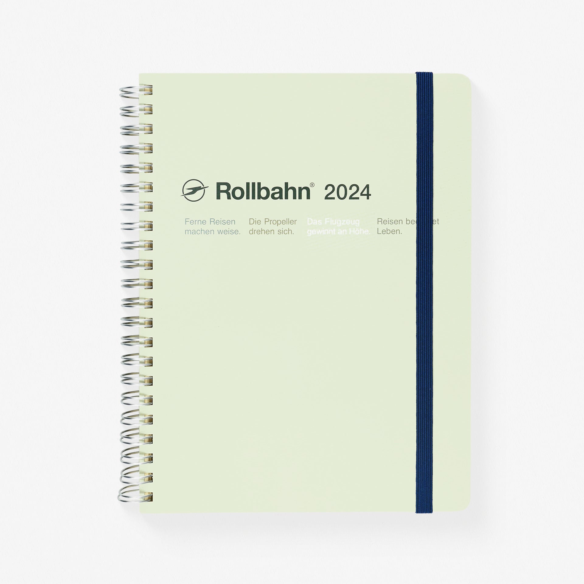 Delfonics Rollbahn 2024 Monthly Planner Latte Light Green | Large Or A5