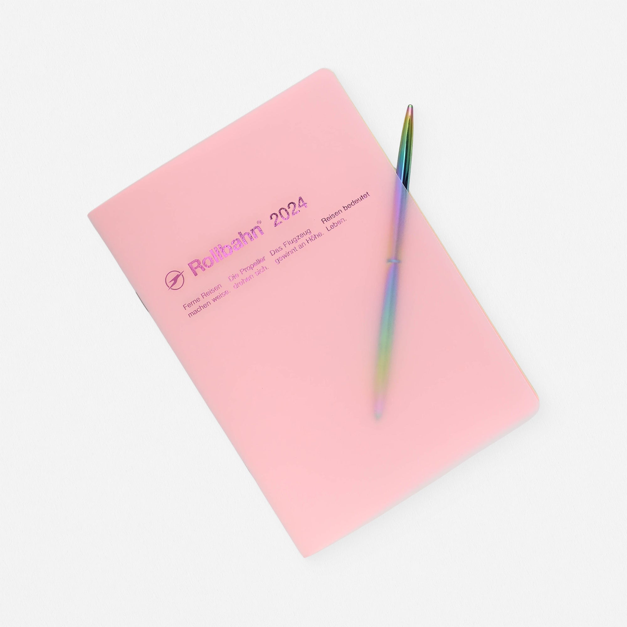 Delfonics Rollbahn 2024 Monthly Planner Note Clear A5 | Clear Pink, Clear Or Clear Blue Clear Pink