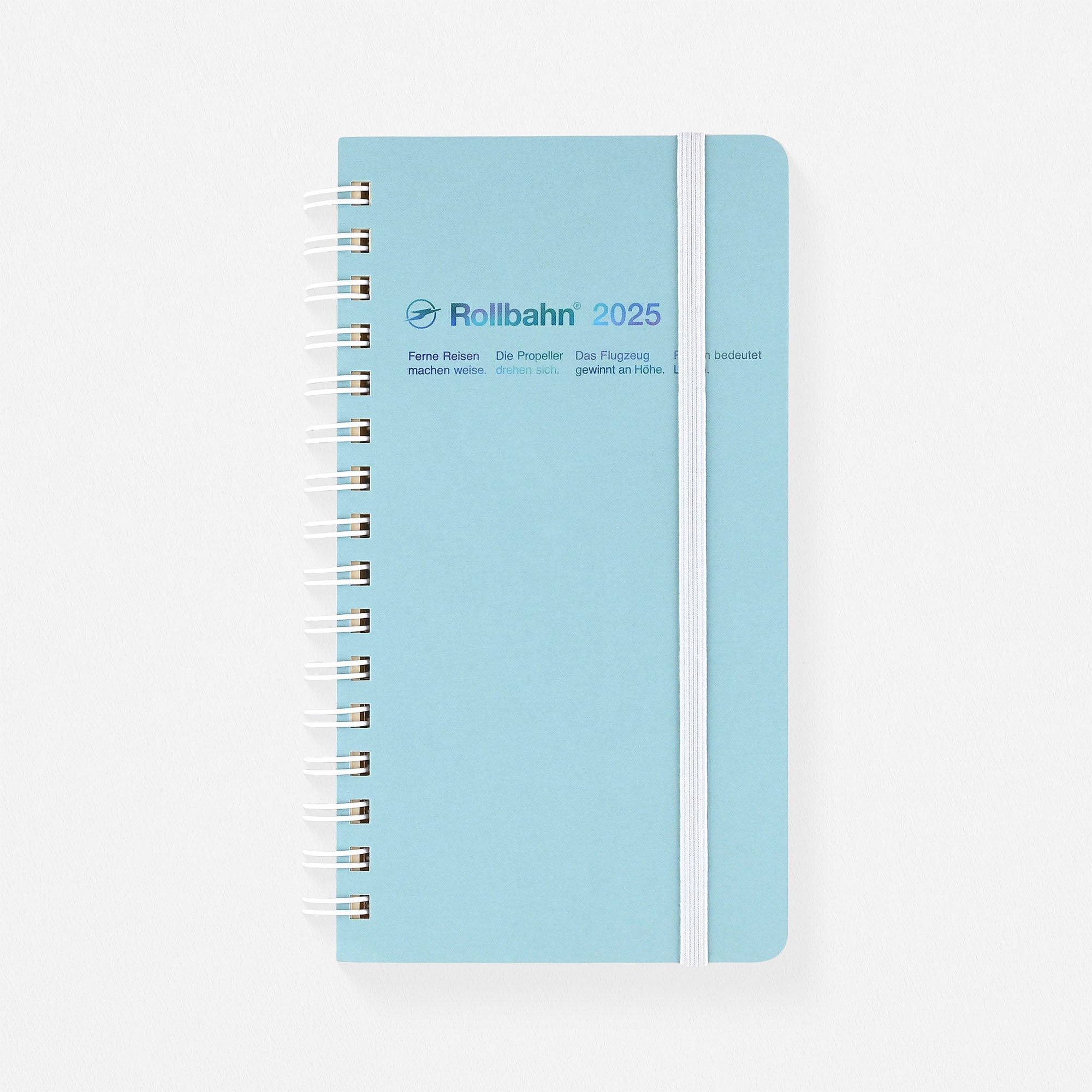 Delfonics Rollbahn 2025 Chance Slim Monthly Planner | White, Black Or Light Blue Light Blue