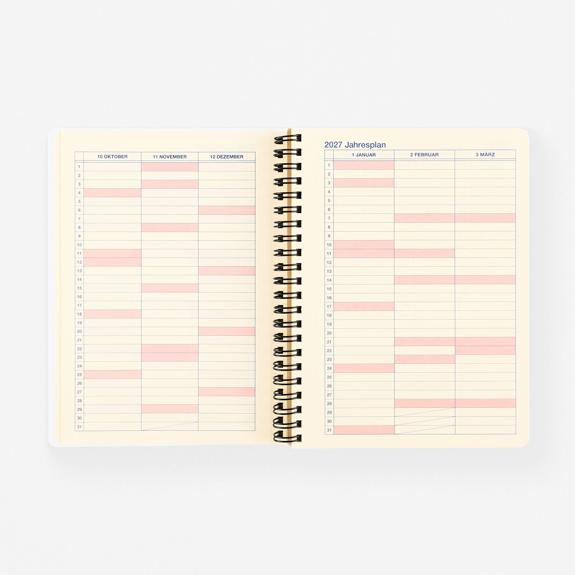 Rollbahn 2026 Monthly Planner Pink | Large, A5 Or Extra Large