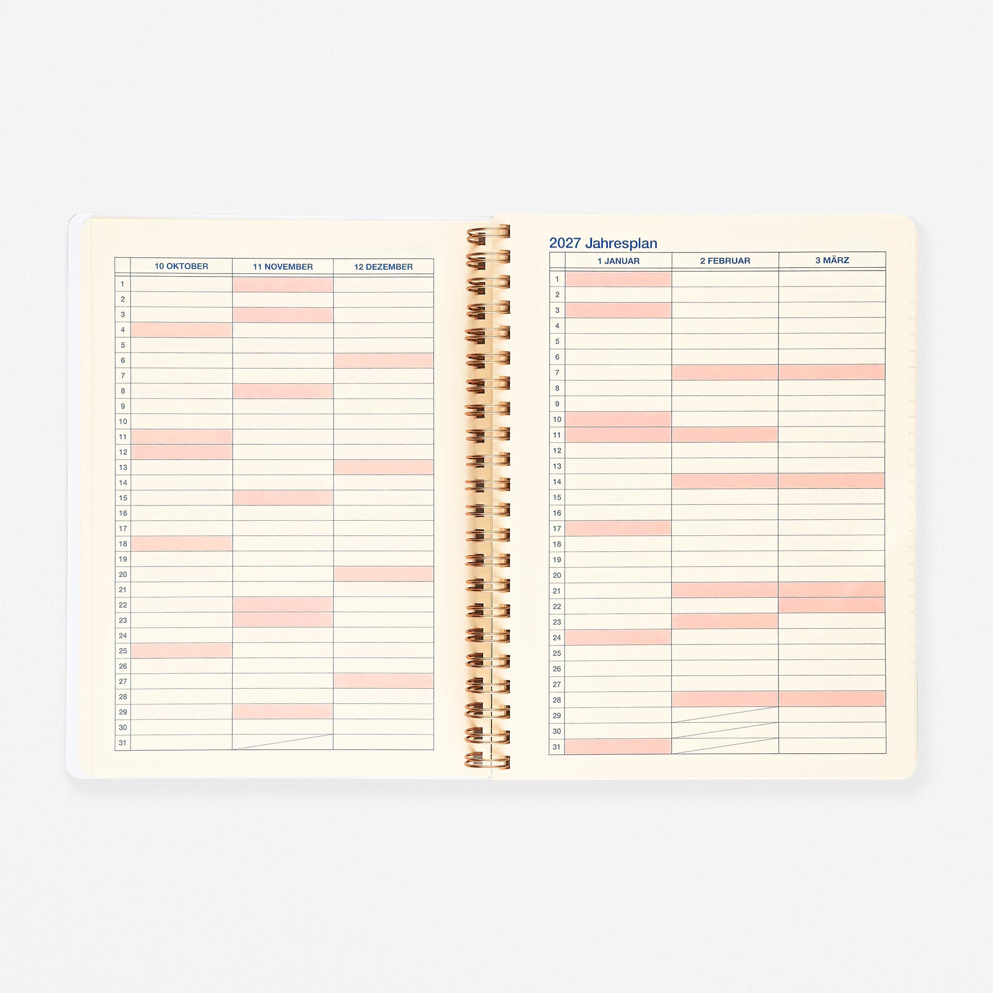 Delfonics Rollbahn 2026 Drop Monthly Planner Brown | Large, A5 Or Extra Large