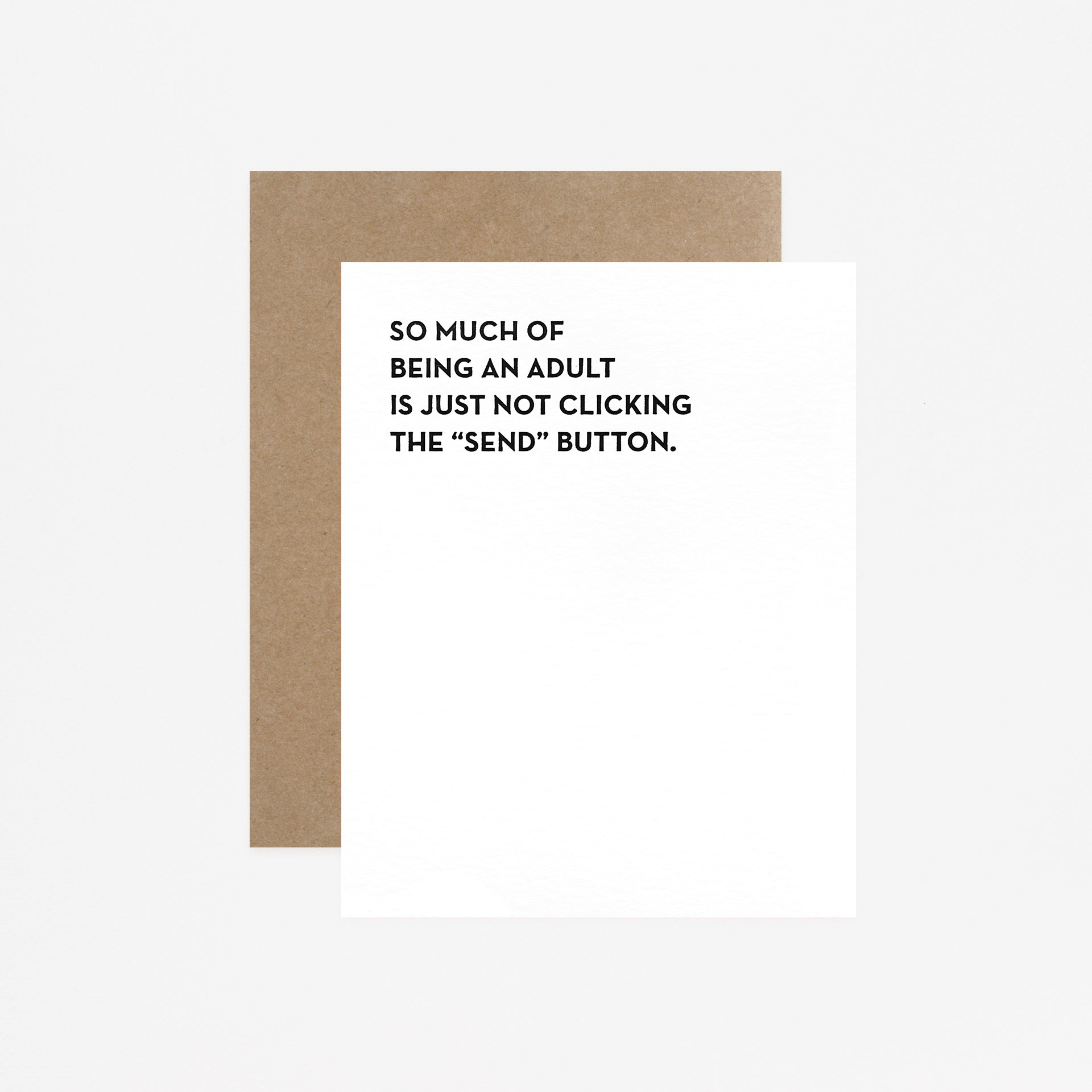 Sapling Press Send Button Greeting Card