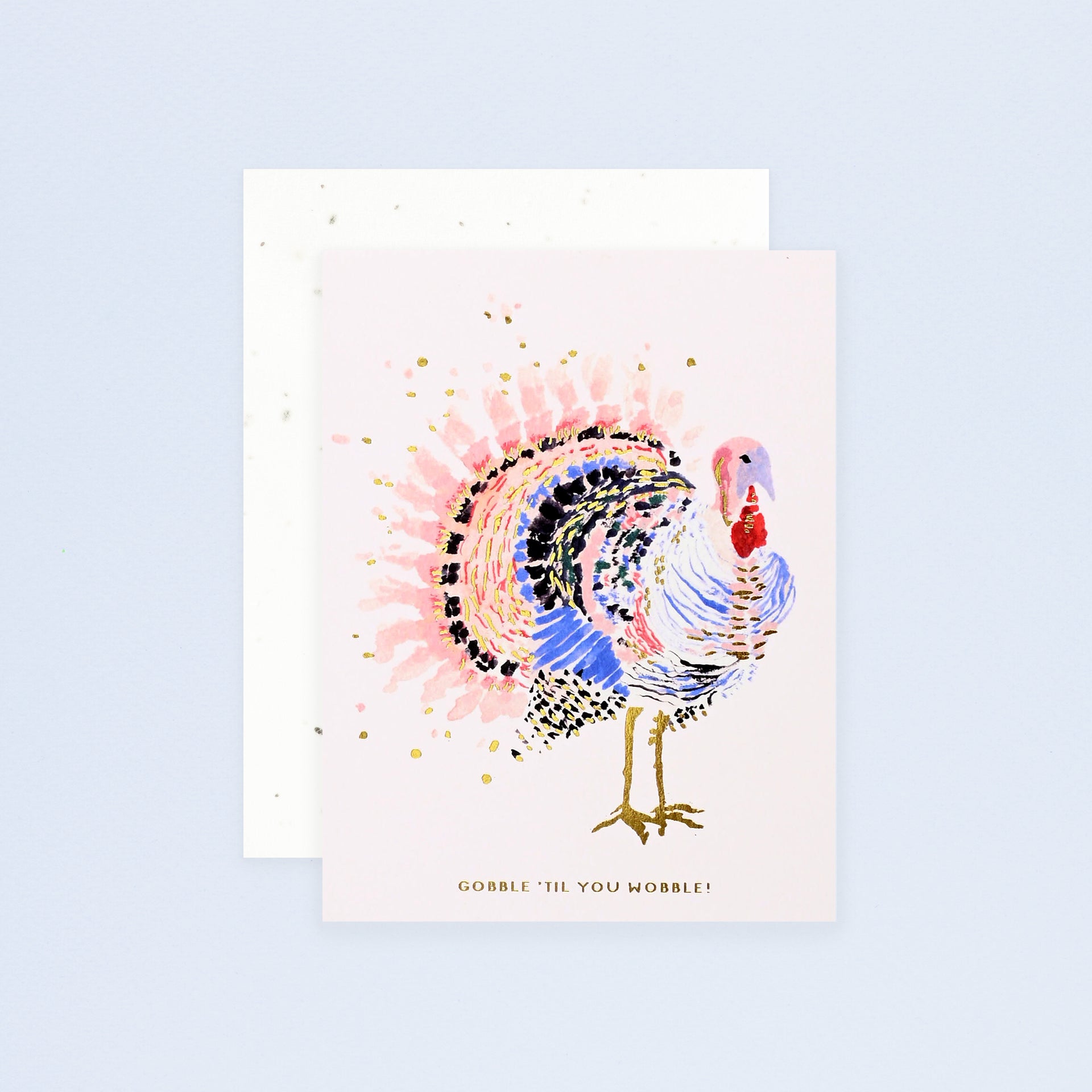 Seedlings Gobble Thanksgiving Card With Plantable Envelope