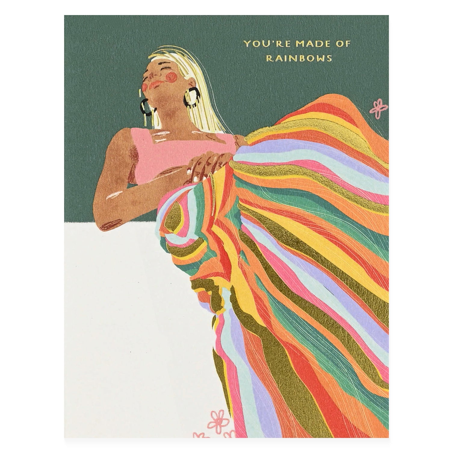 Seedlings Made Of Rainbows Birthday Card With Plantable Envelope