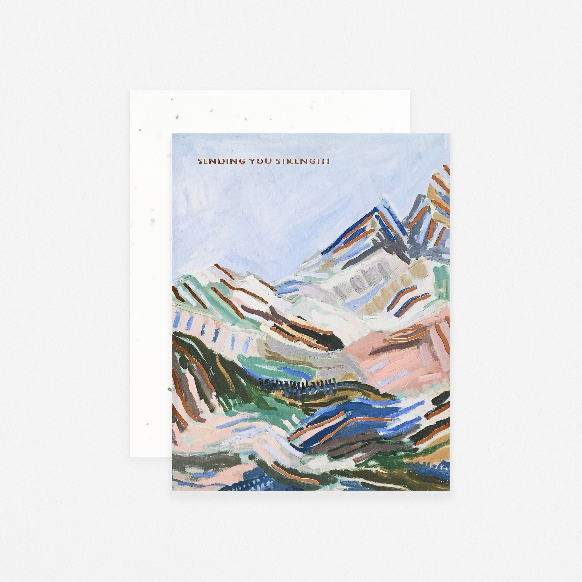 Seedlings Sending You Strength Greeting Card With Plantable Envelope