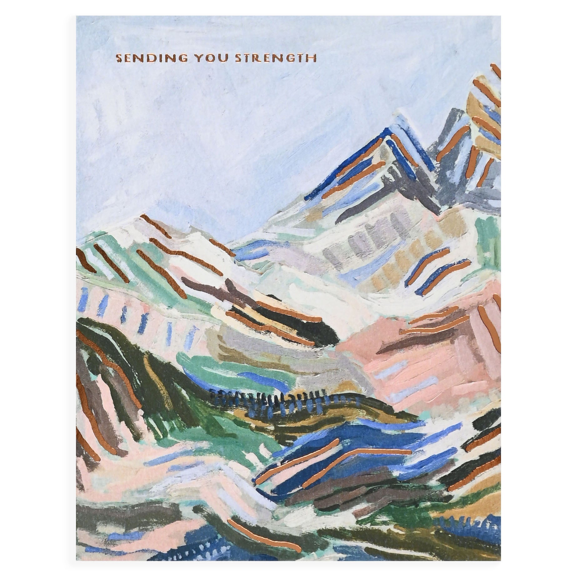 Seedlings Sending You Strength Greeting Card With Plantable Envelope