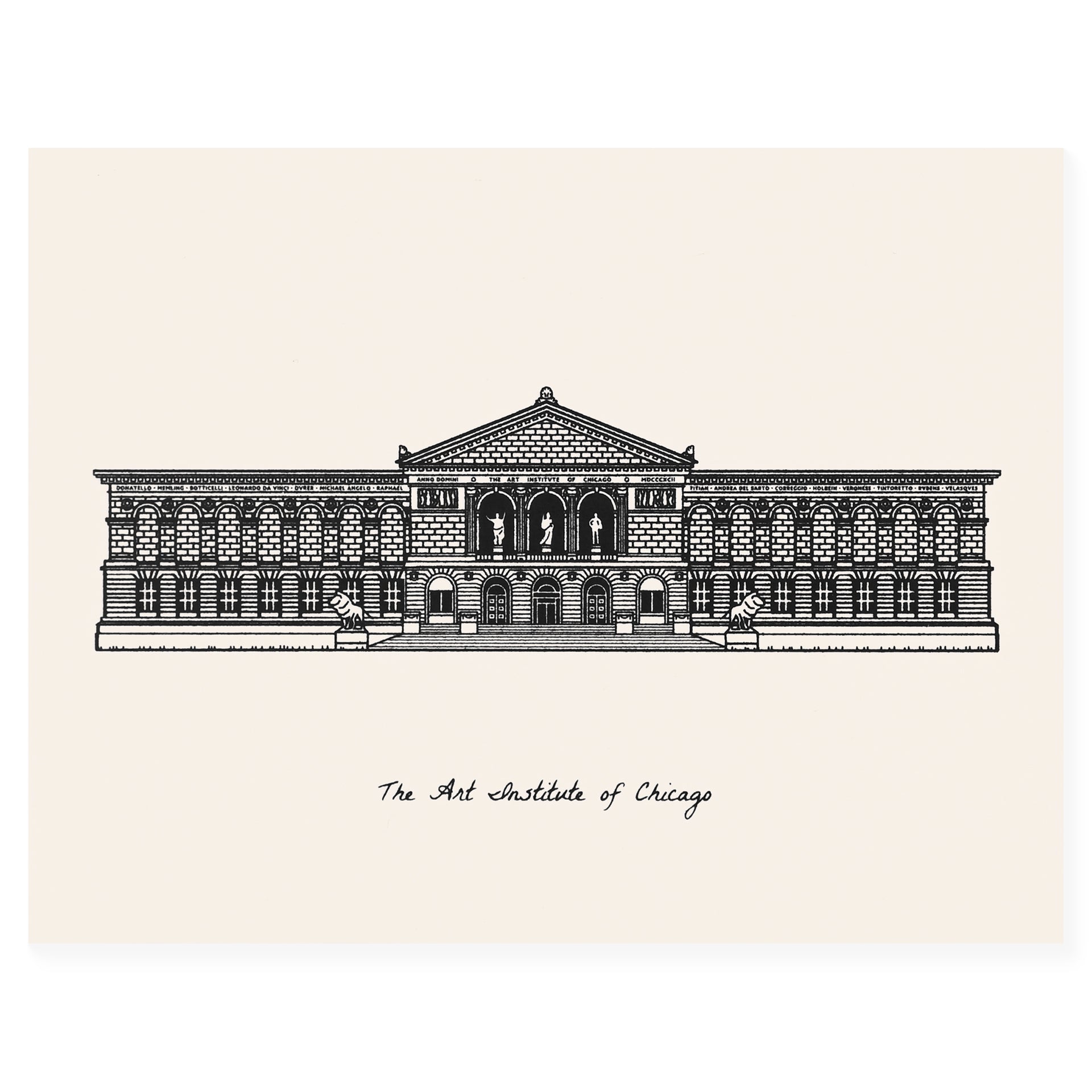 Sutta The Art Institute Of Chicago Greeting Card
