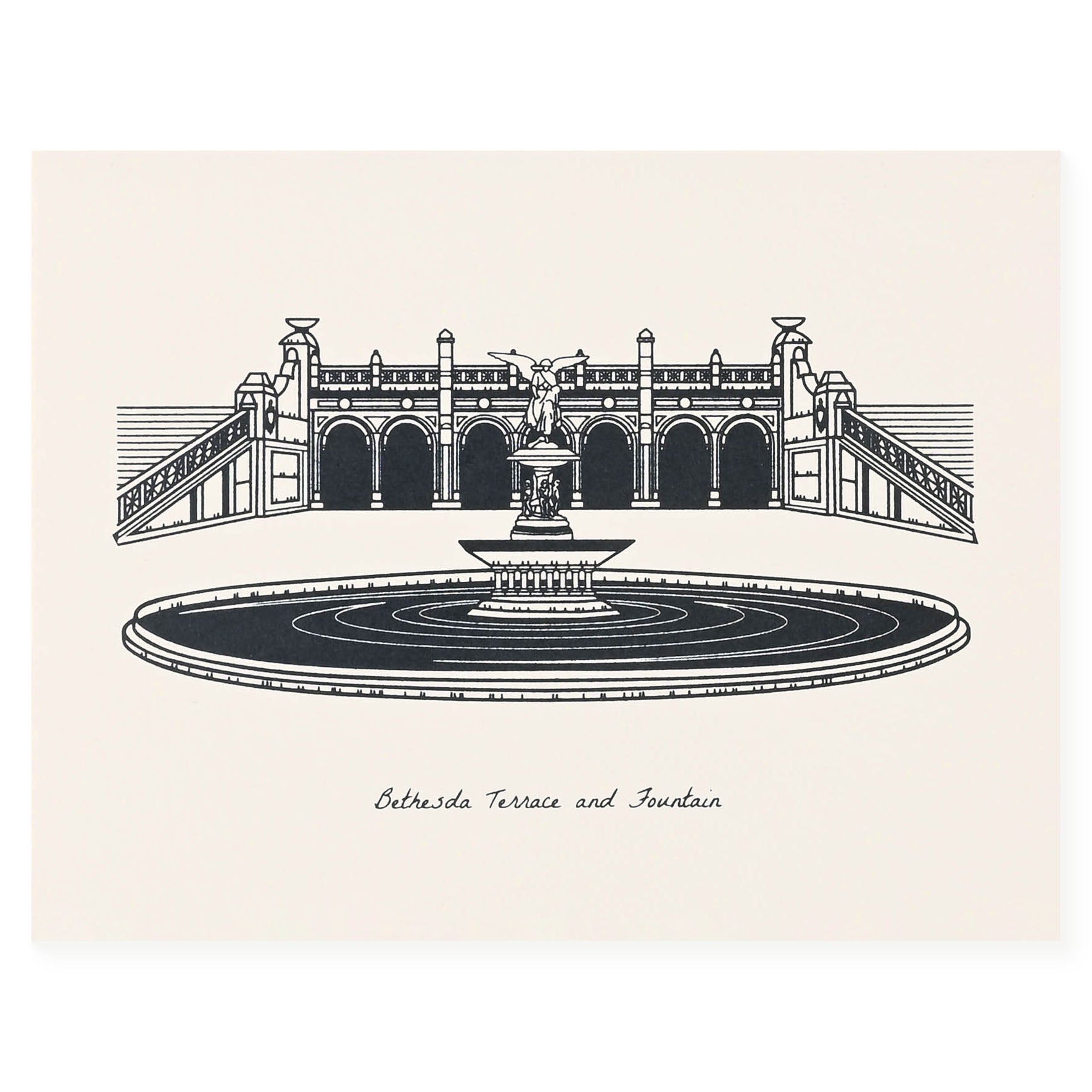 Sutta Bethesda Terrace And Fountain Greeting Card