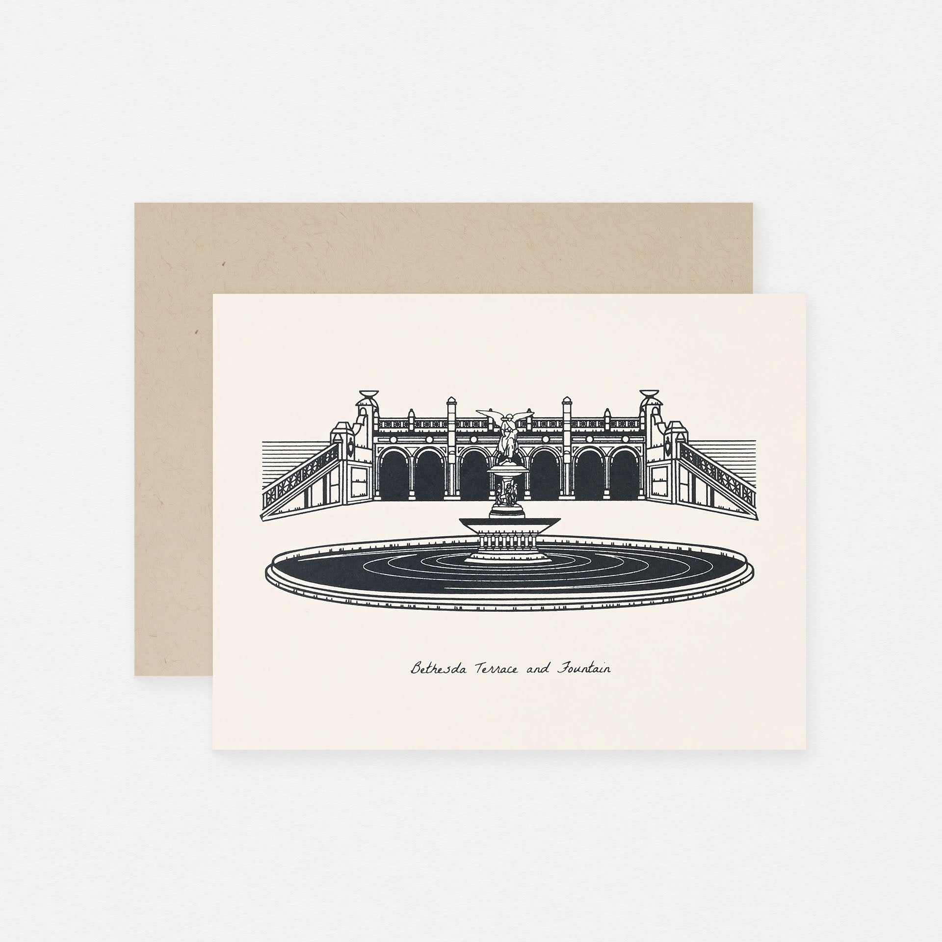 Sutta Bethesda Terrace And Fountain Greeting Card