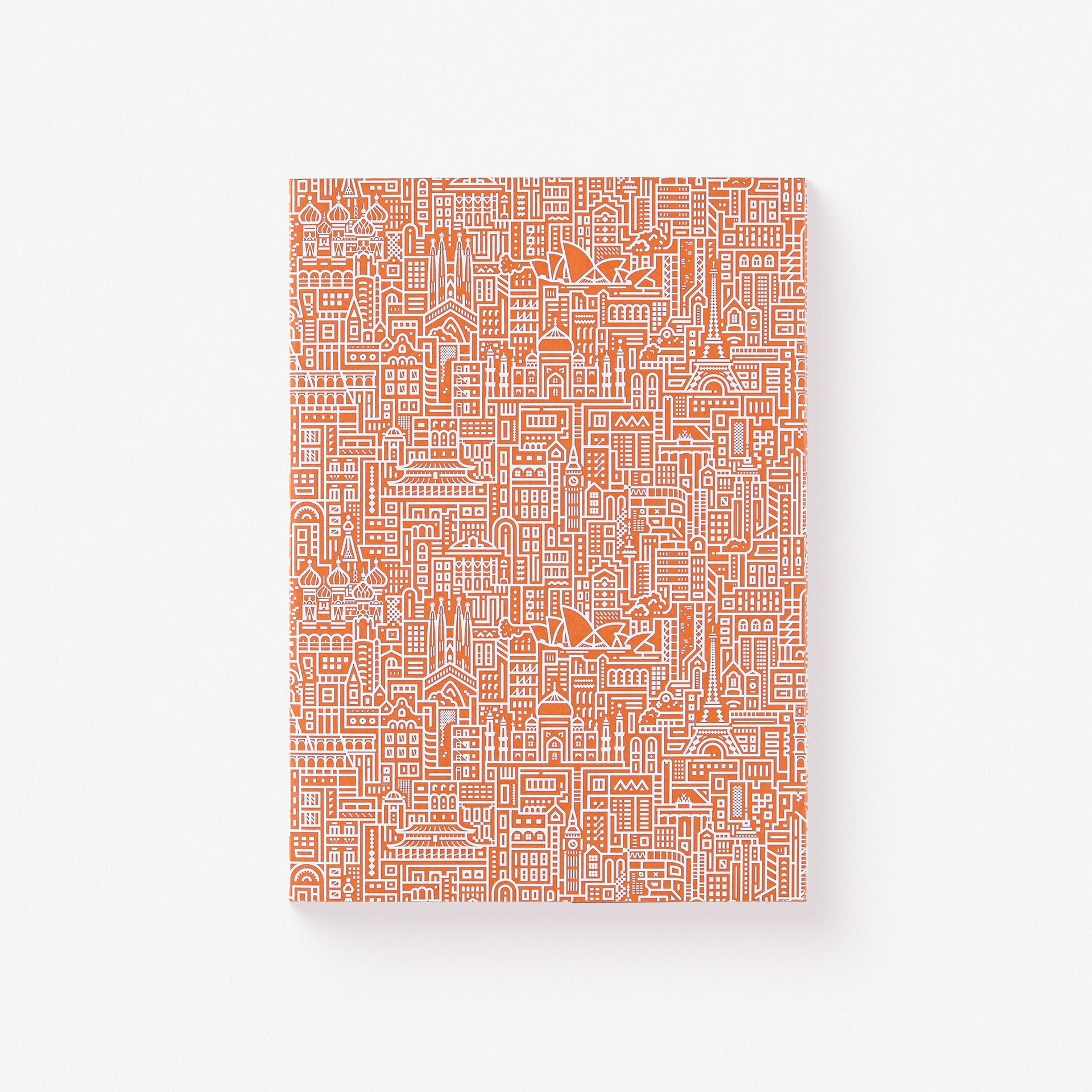 The City Works Hello World White Ink Notebook Blank | Blue, Green Or Rust Rust