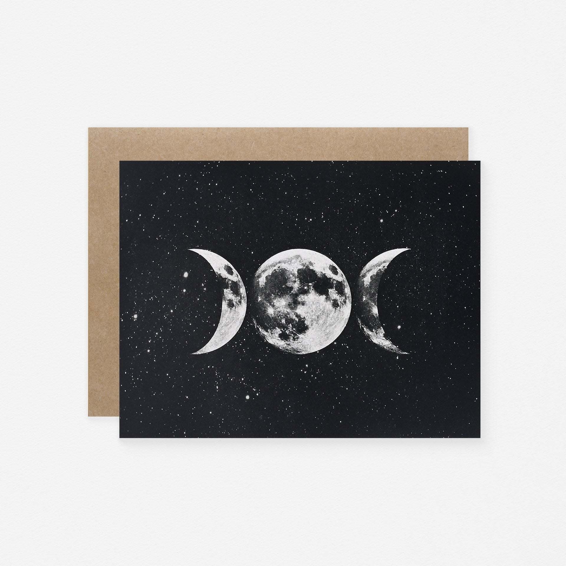 The Galek Sea Triple Moon Goddess Greeting Card