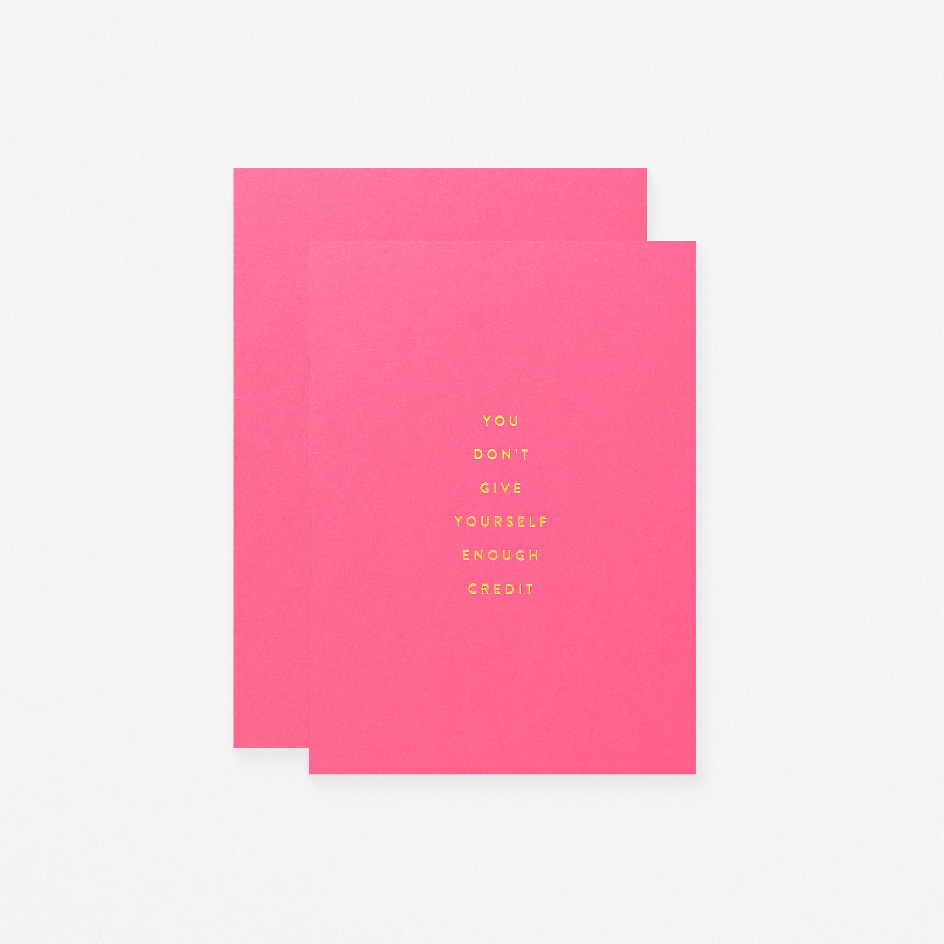 The Social Type Enough Credit Greeting Card